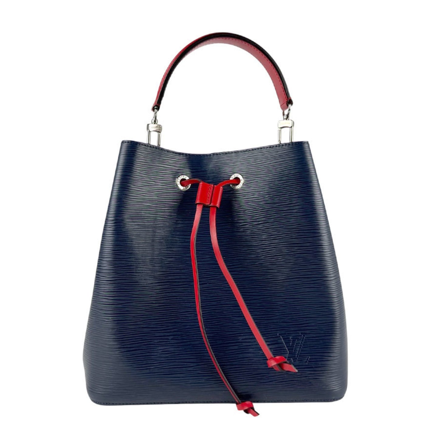 Louis Vuitton NéoNoé, Blue, Leather, handbag