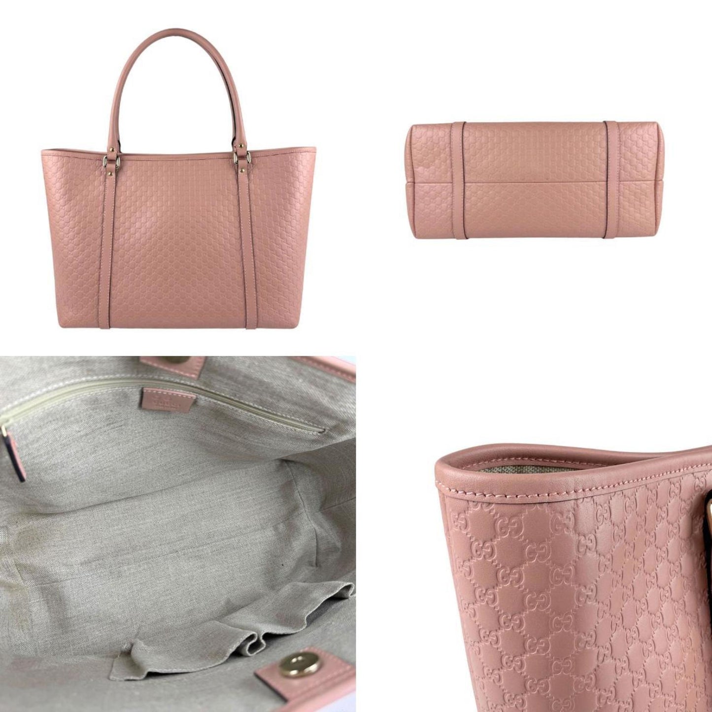 Gucci Dome, Pink, Leather, tote