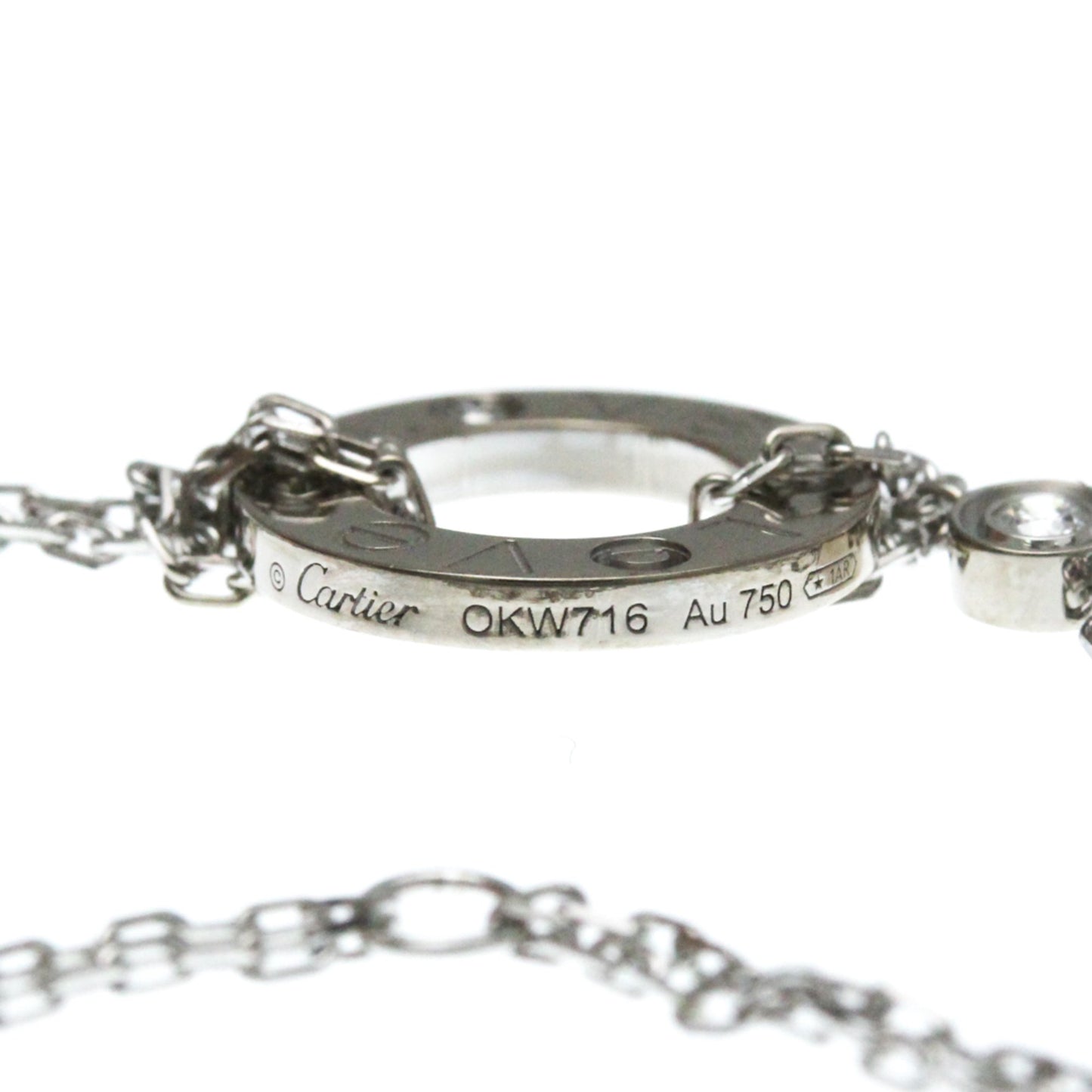 Cartier Love, Silver, White Gold, bracelet