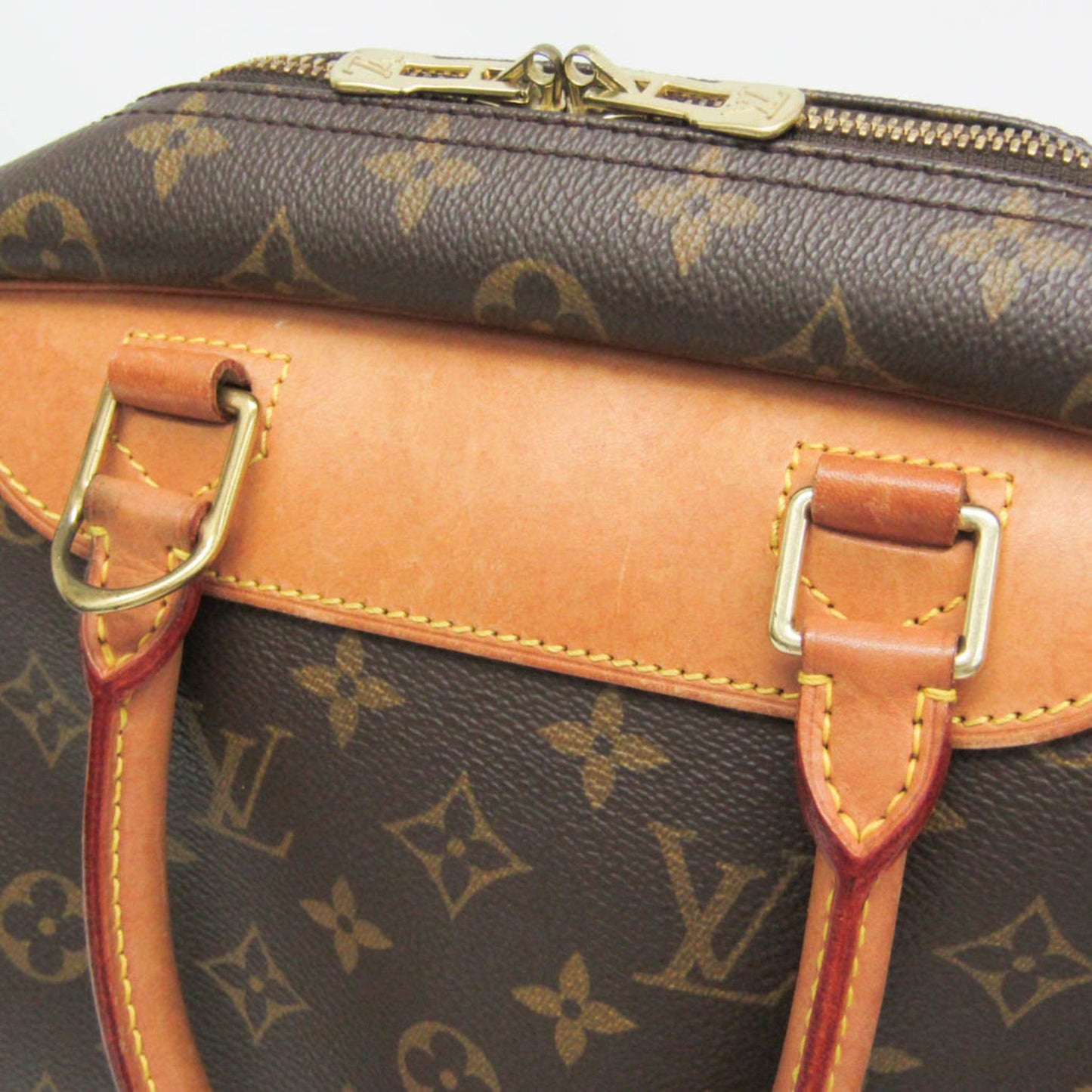 Louis Vuitton Deauville, Brown, Canvas, handbag