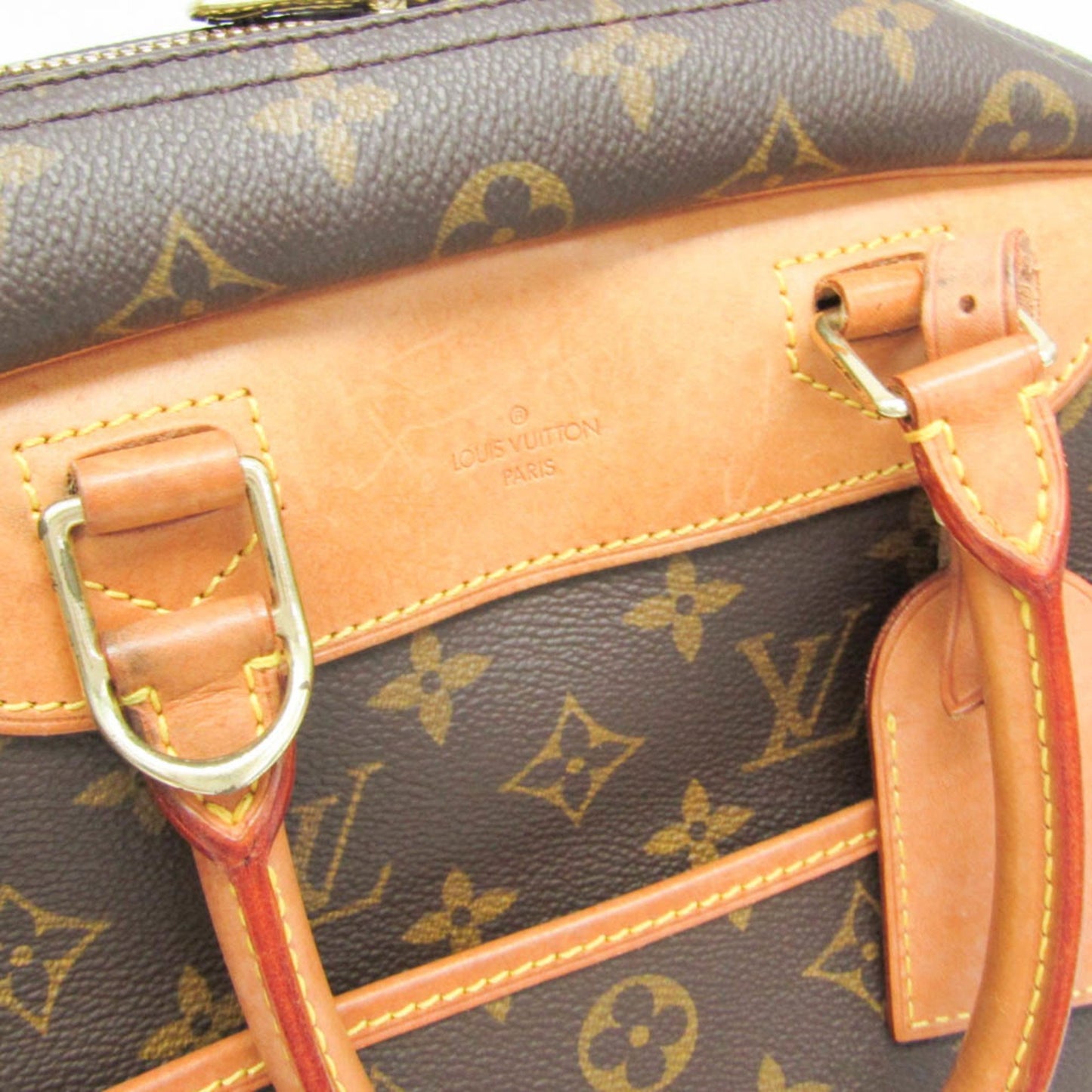 Louis Vuitton Deauville, Brown, Canvas, handbag