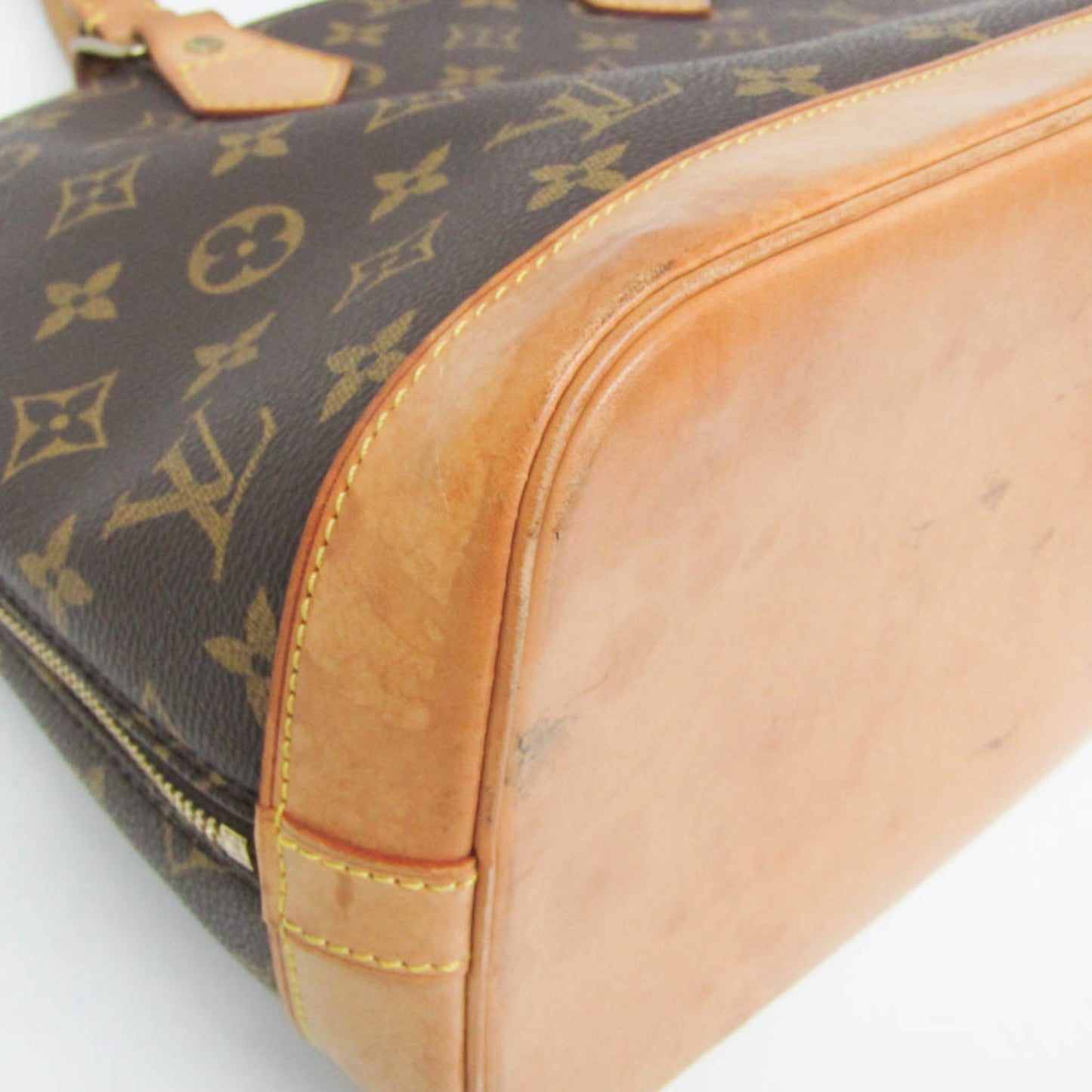 Louis Vuitton Alma, Brown, Canvas, handbag