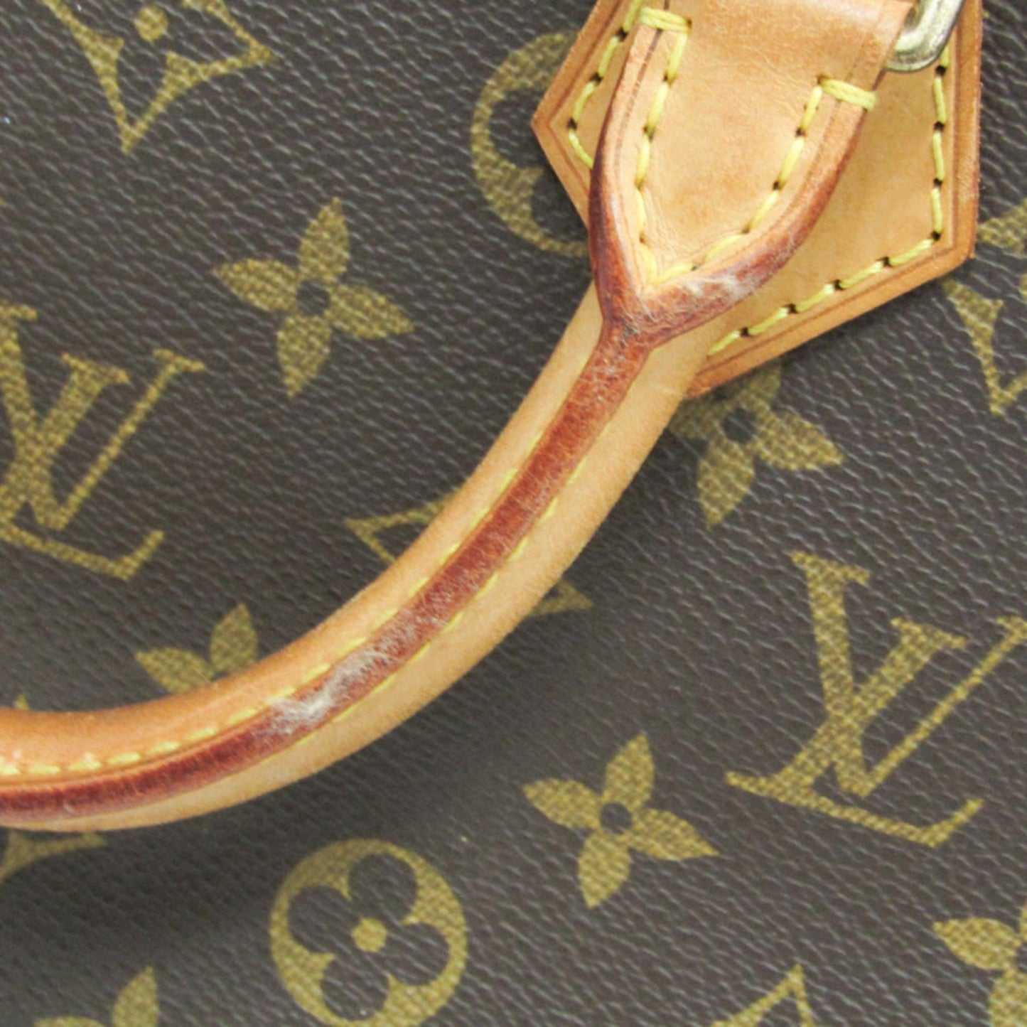 Louis Vuitton Alma, Brown, Canvas, handbag
