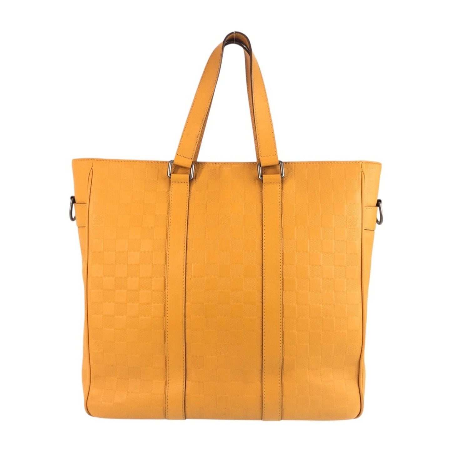 Louis Vuitton Tadao, Yellow, Leather, tote