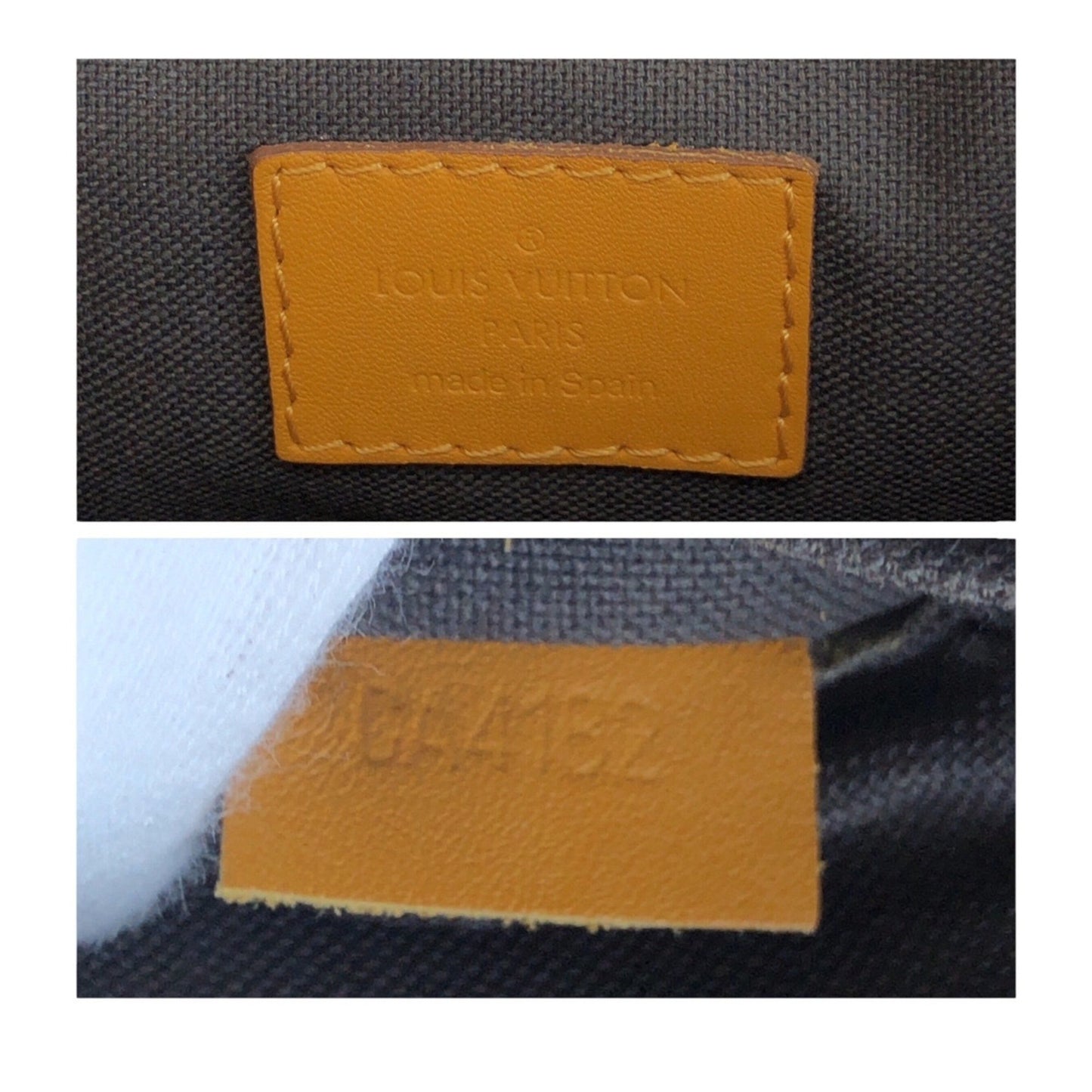 Louis Vuitton Tadao, Yellow, Leather, tote