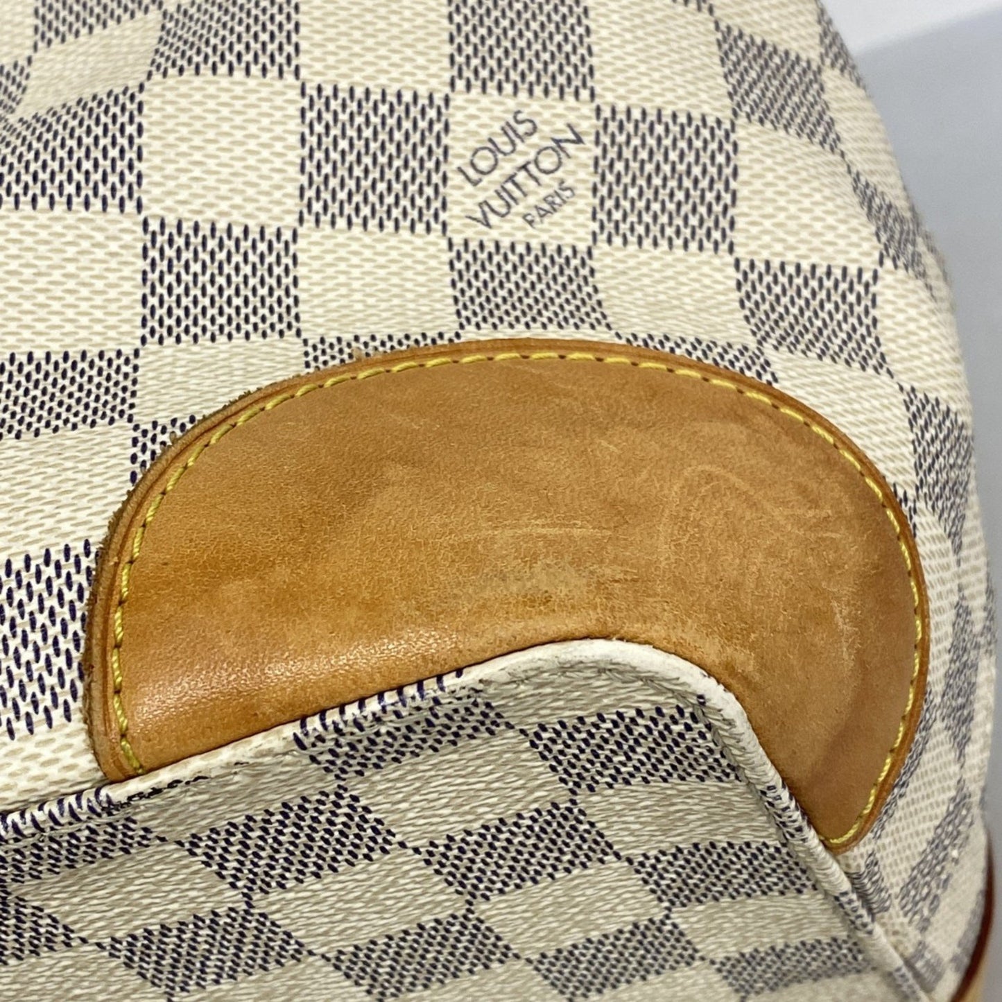 Louis Vuitton Hampstead, White, Canvas, tote