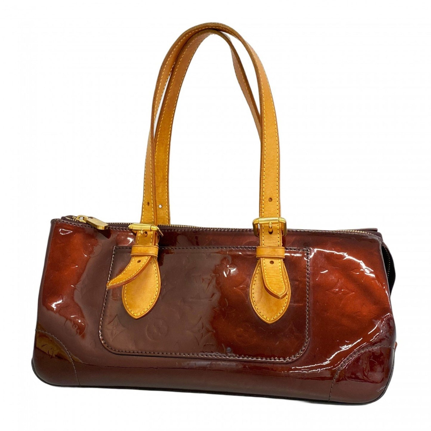 Louis Vuitton Rosewood, Burgundy, Patent Leather, handbag