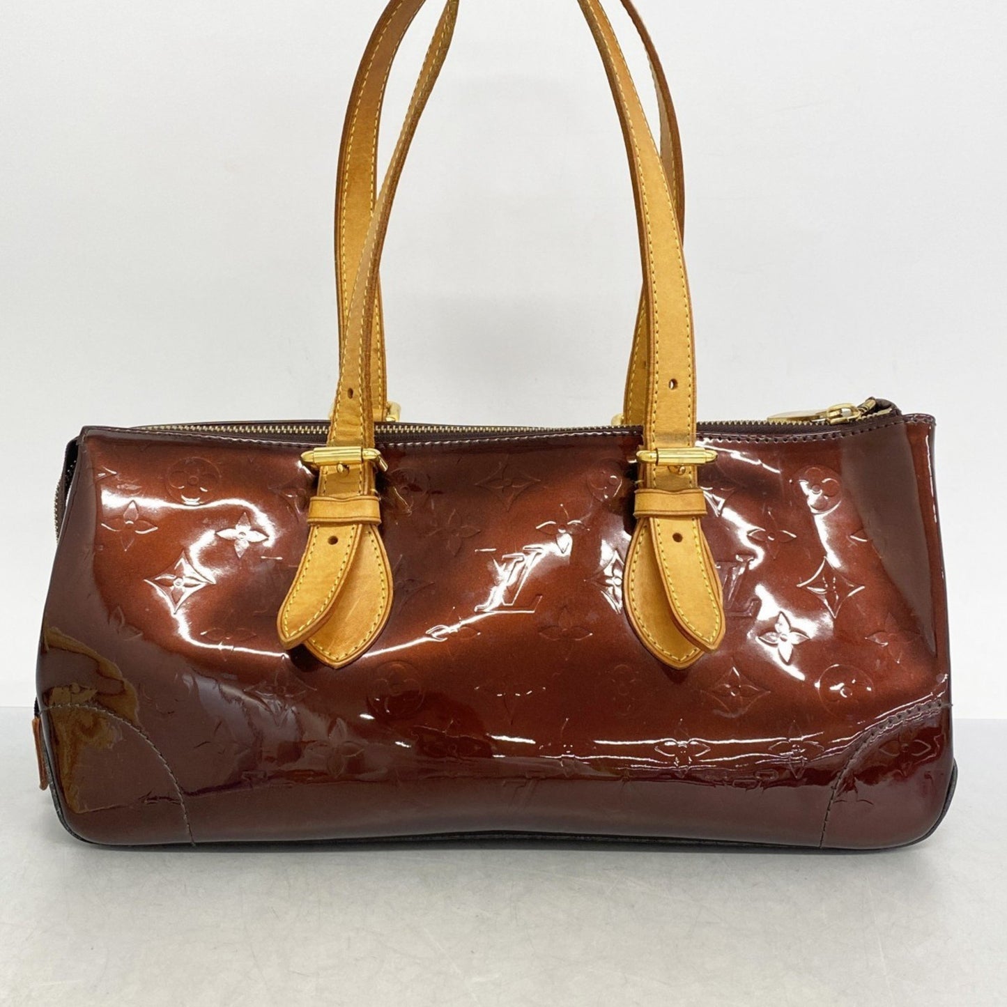 Louis Vuitton Rosewood, Burgundy, Patent Leather, handbag