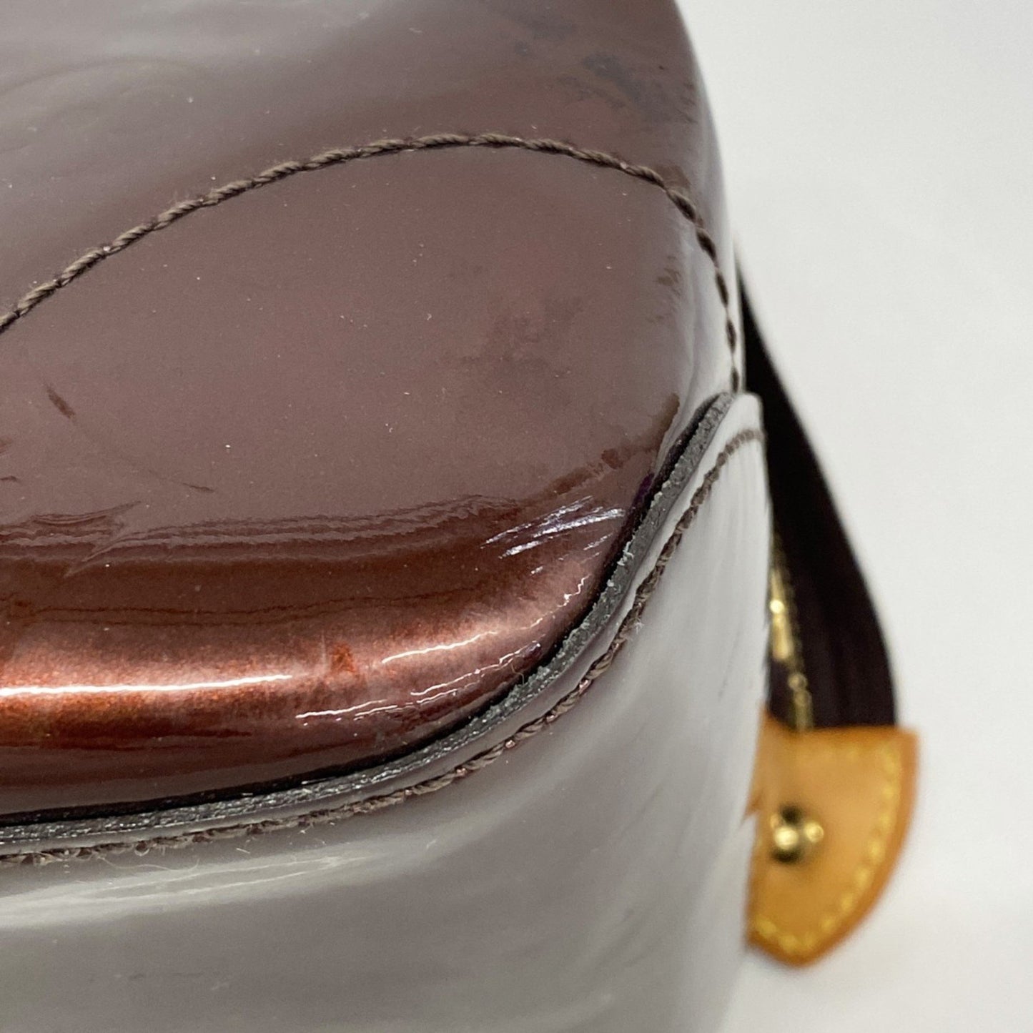 Louis Vuitton Rosewood, Burgundy, Patent Leather, handbag