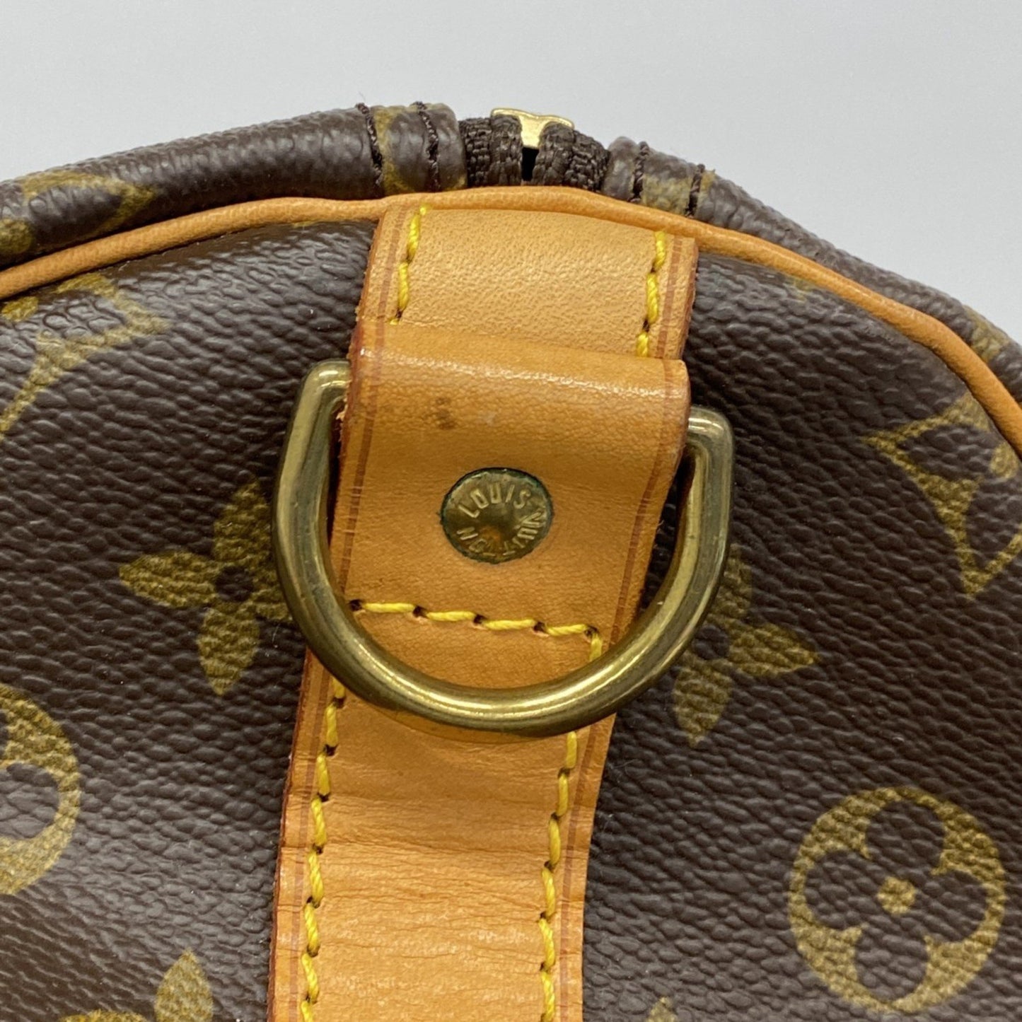 Louis Vuitton Keepall Bandouliere 55, Brown, Canvas, travel