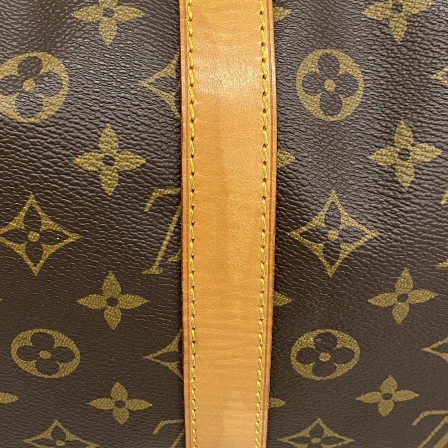 Louis Vuitton Keepall Bandouliere 55, Brown, Canvas, travel