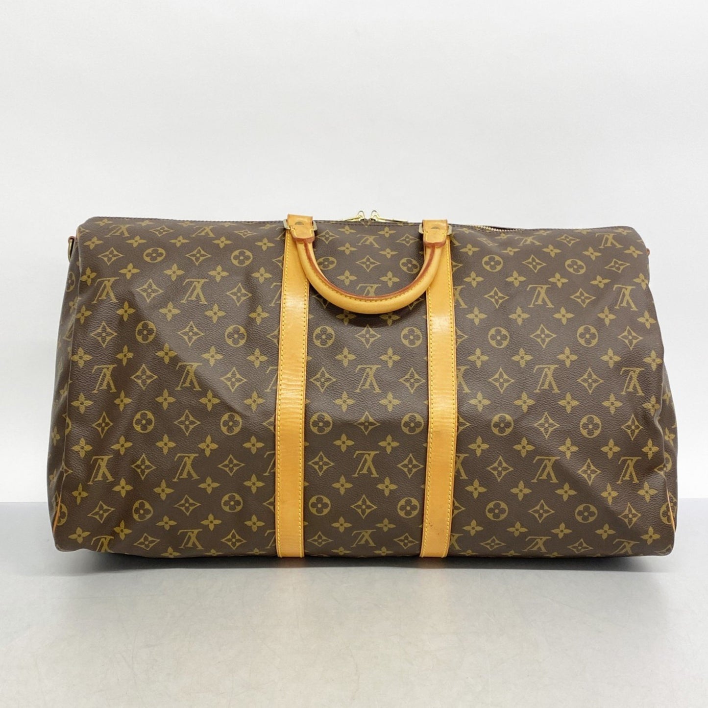 Louis Vuitton Keepall Bandouliere 55, Brown, Canvas, travel