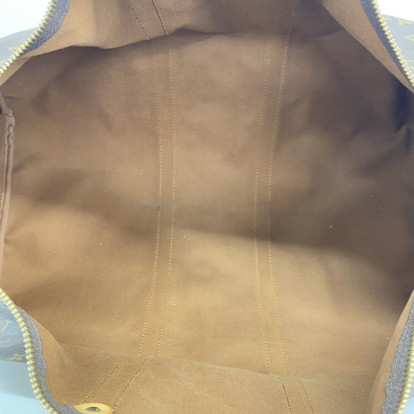 Louis Vuitton Keepall Bandouliere 55, Brown, Canvas, travel