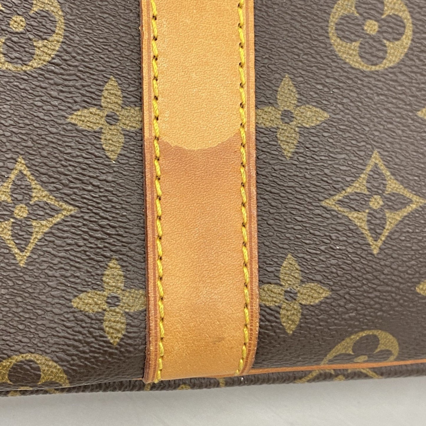 Louis Vuitton Keepall Bandouliere 55, Brown, Canvas, travel
