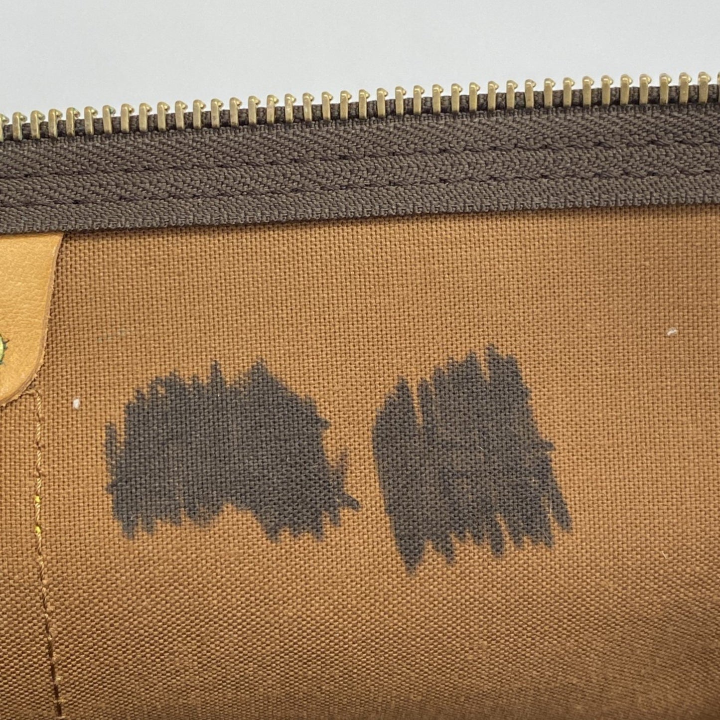 Louis Vuitton Keepall Bandouliere 55, Brown, Canvas, travel