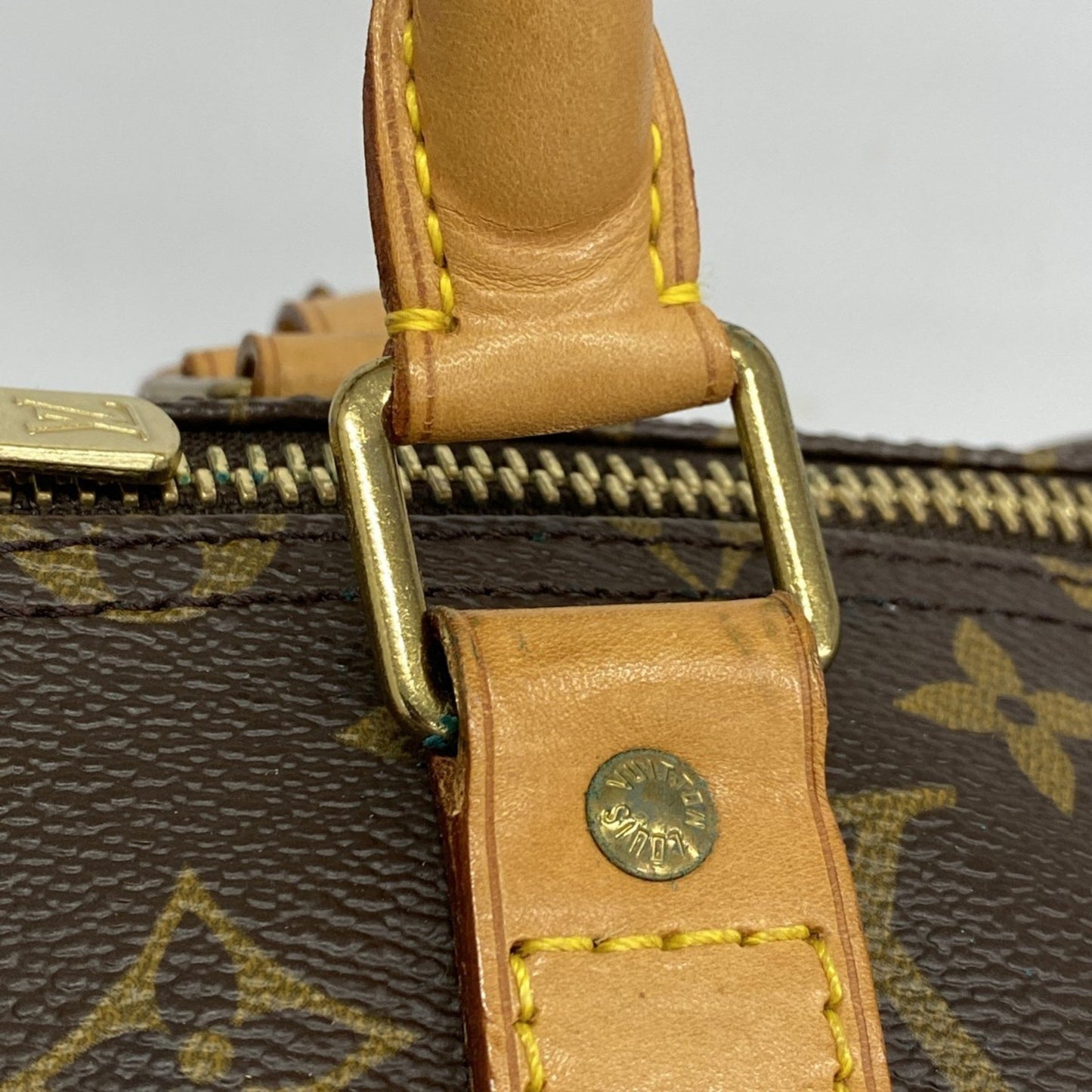 Louis Vuitton Keepall Bandouliere 55, Brown, Canvas, travel