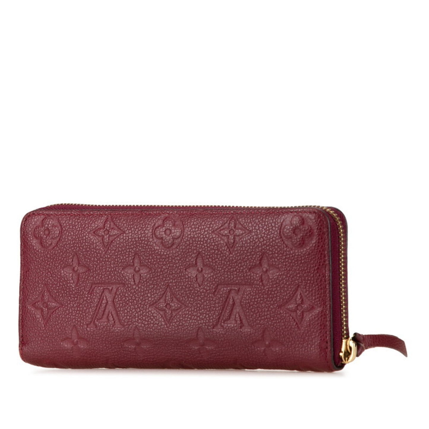 Louis Vuitton Clemence, Burgundy, Leather, wallet