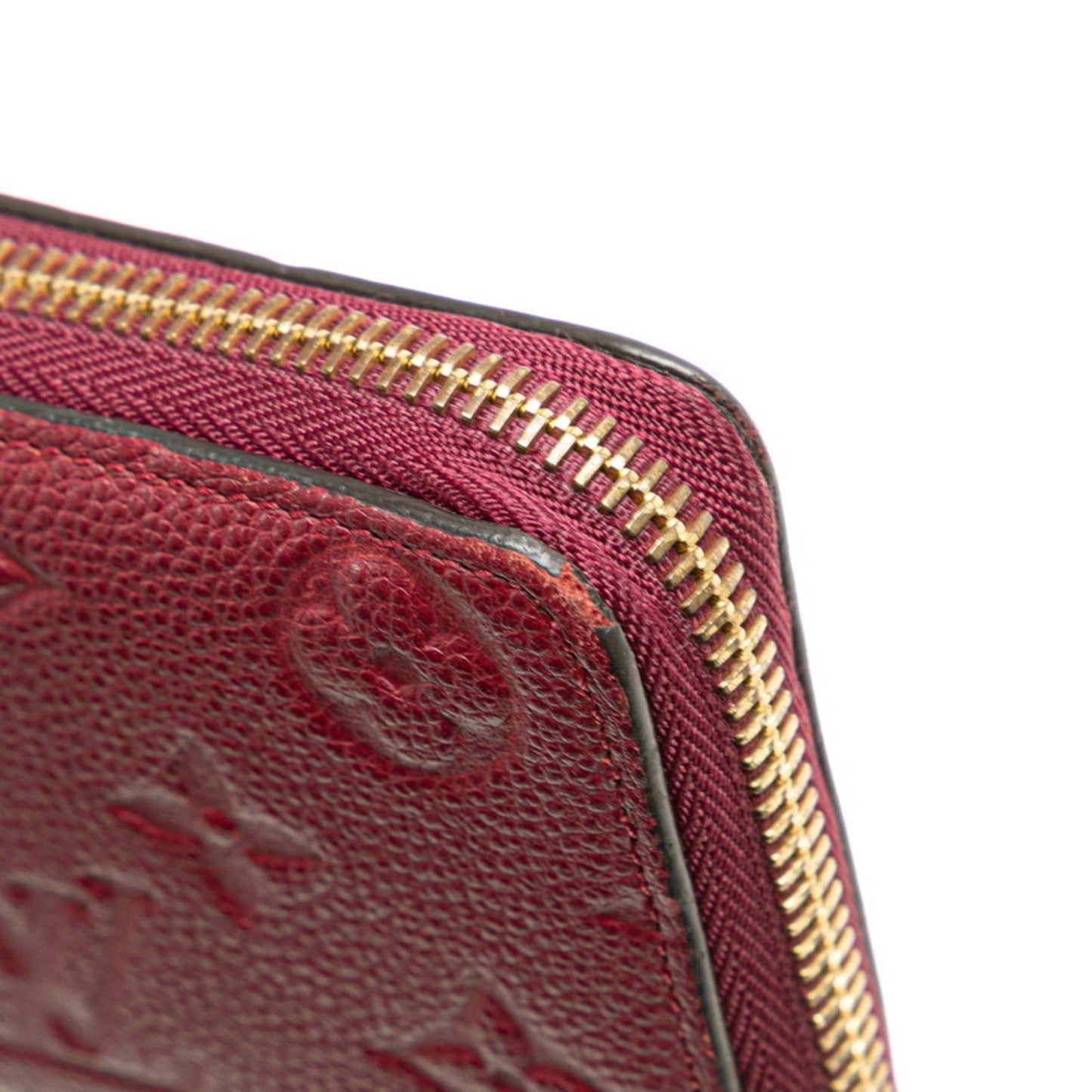 Louis Vuitton Clemence, Burgundy, Leather, wallet