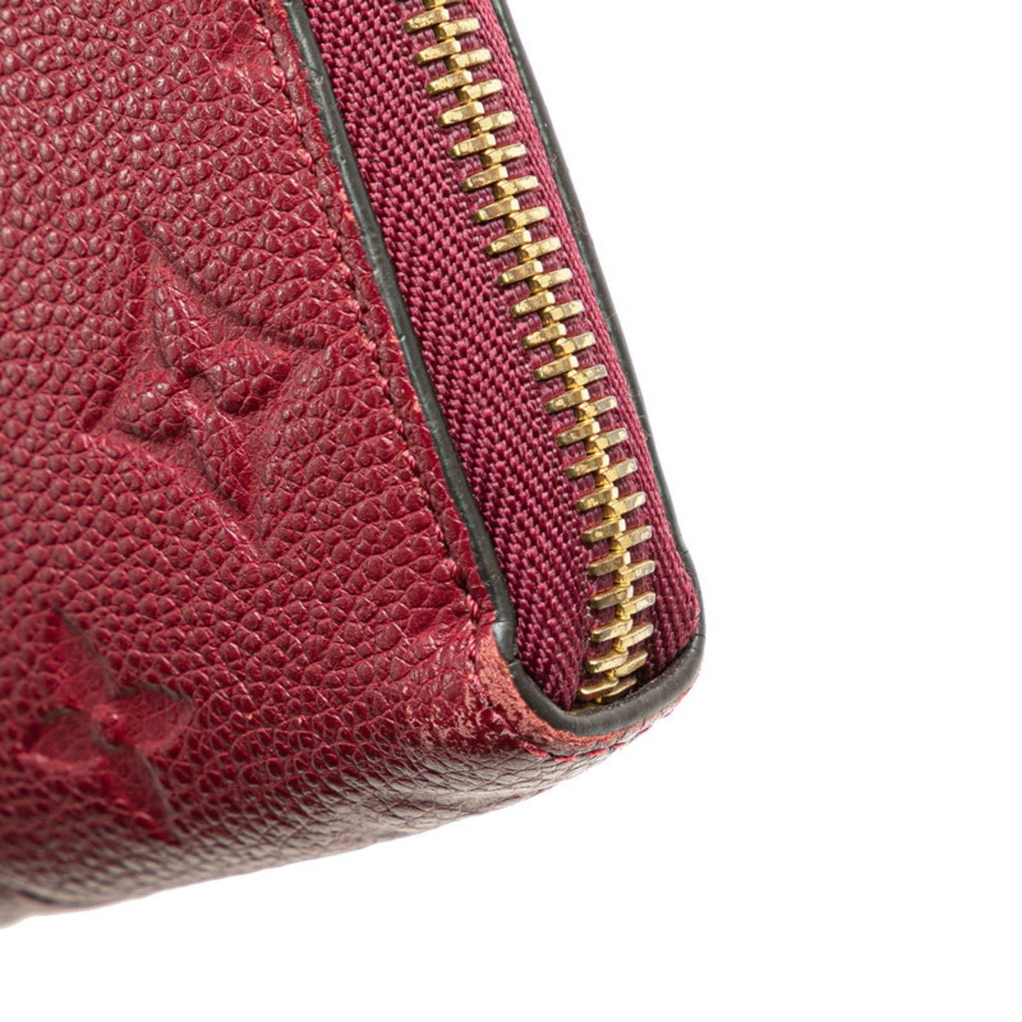 Louis Vuitton Clemence, Burgundy, Leather, wallet