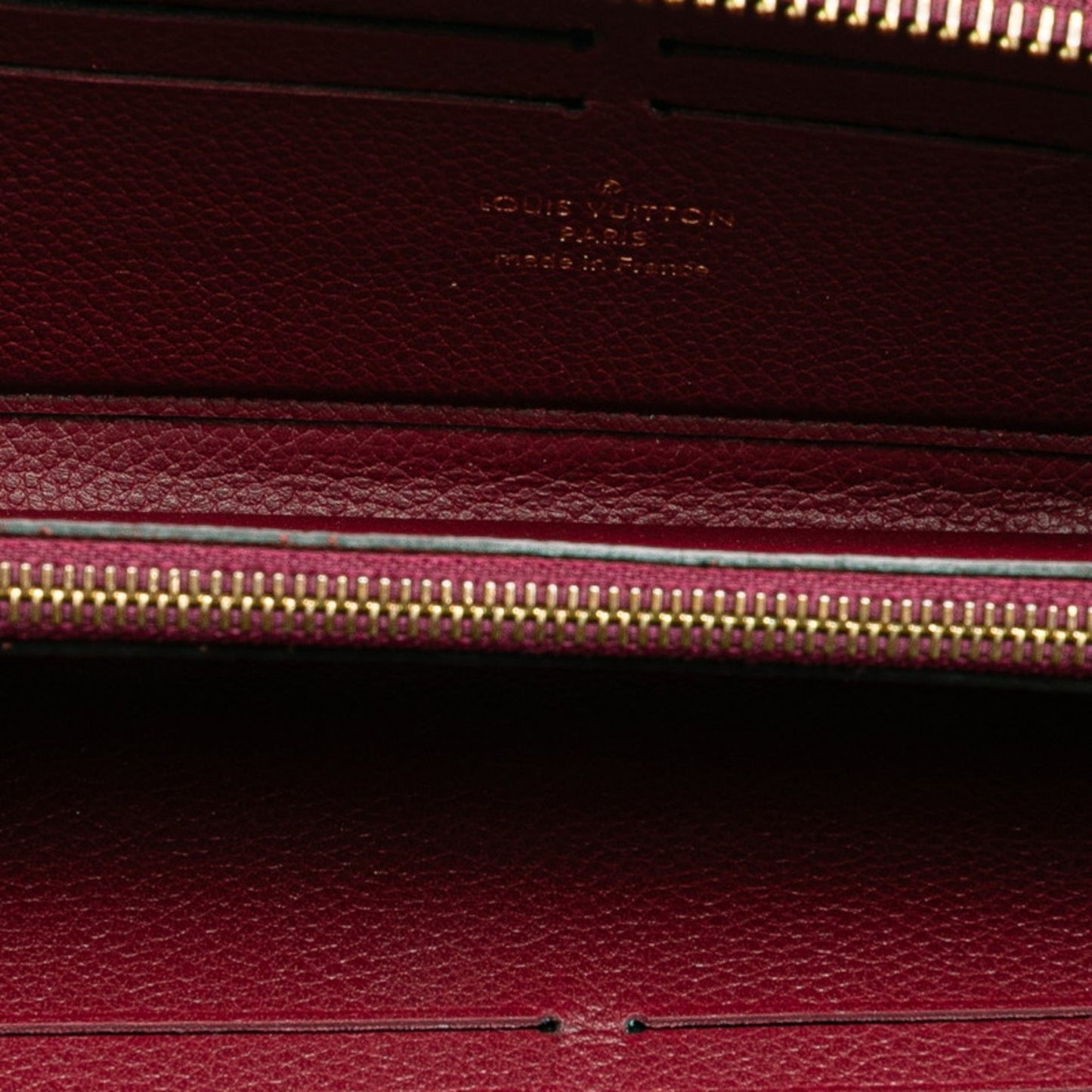 Louis Vuitton Clemence, Burgundy, Leather, wallet