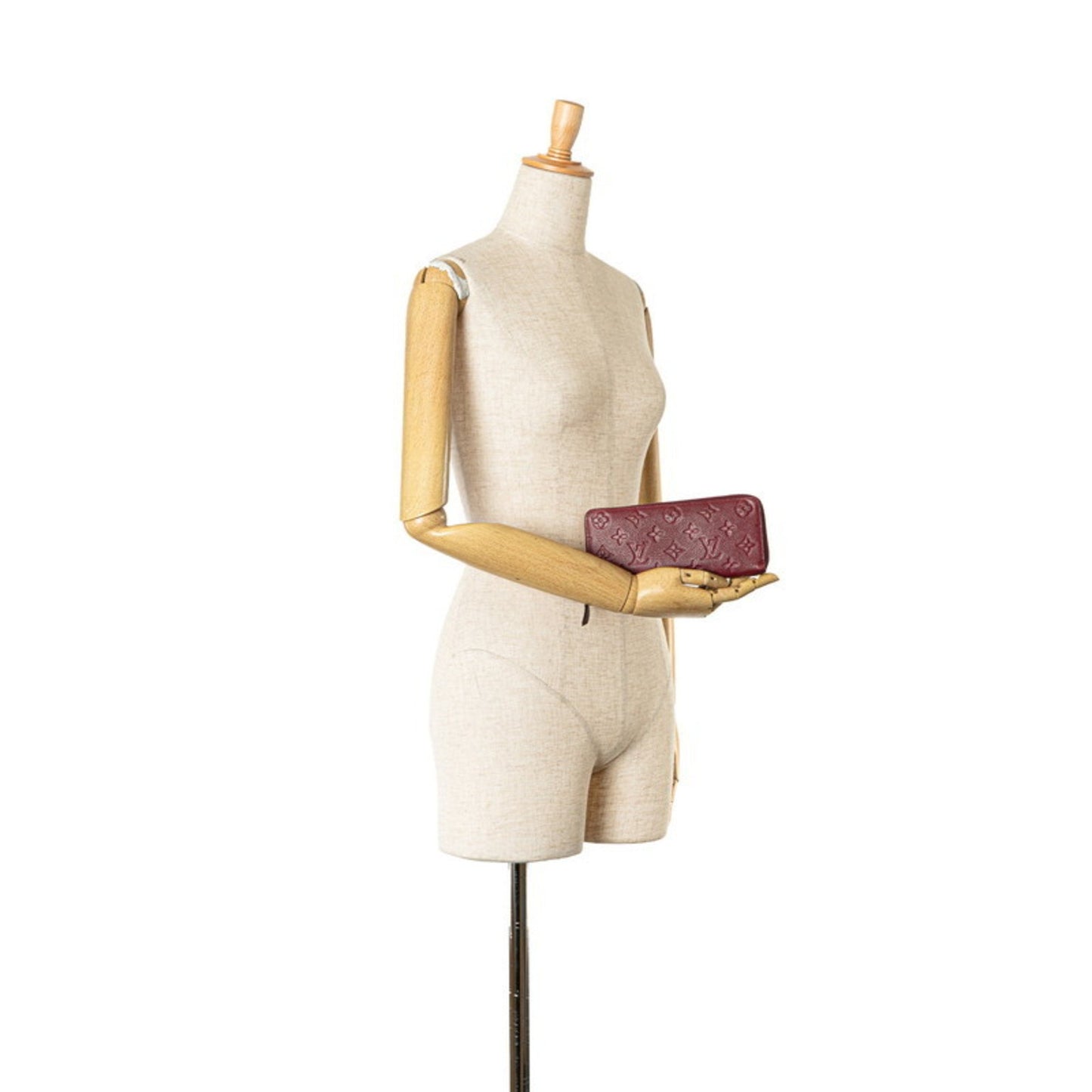 Louis Vuitton Clemence, Burgundy, Leather, wallet