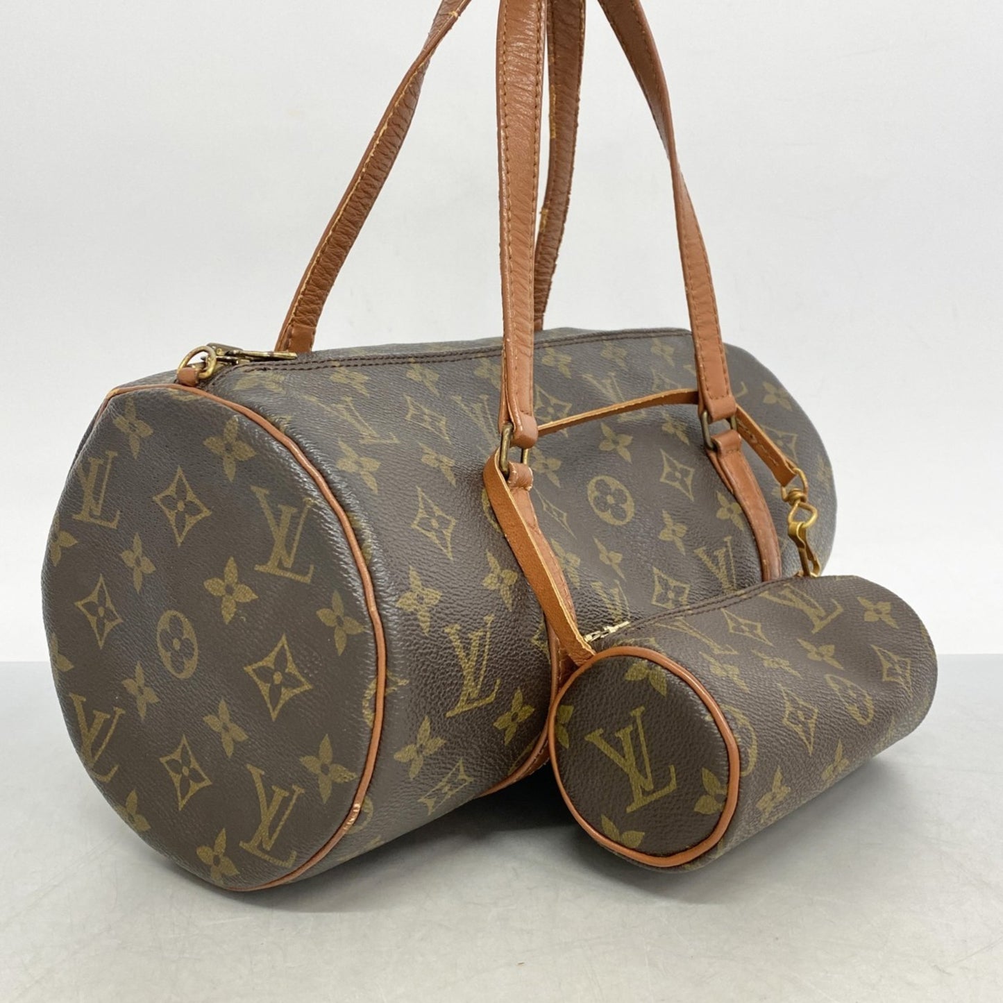 Louis Vuitton Papillon 30, Brown, Canvas, handbag