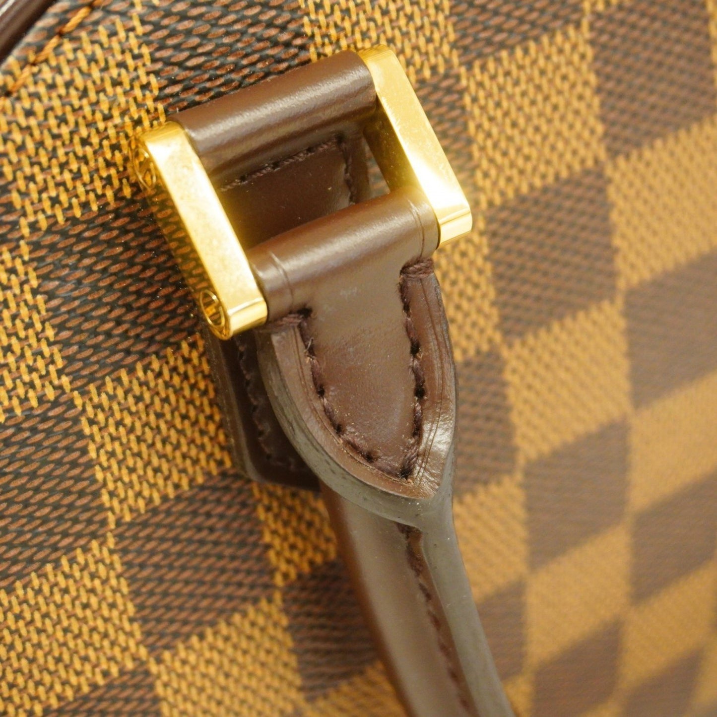 Louis Vuitton Saria, Brown, "CANVAS, LEATHER", handbag