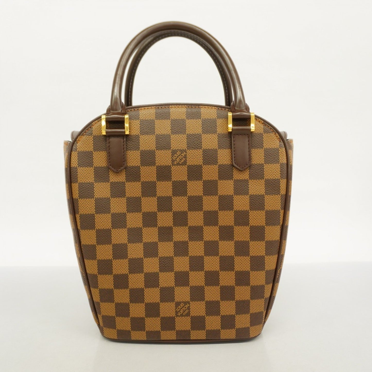 Louis Vuitton Saria, Brown, "CANVAS, LEATHER", handbag