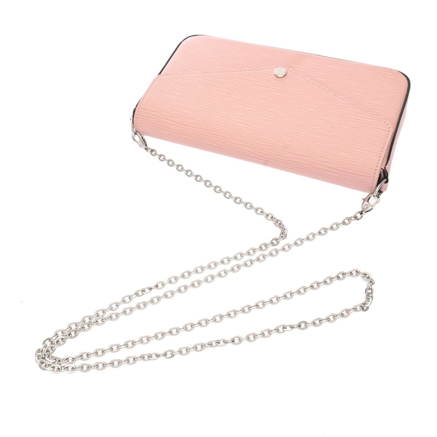 Louis Vuitton Felicie, Pink, Leather, shoulder