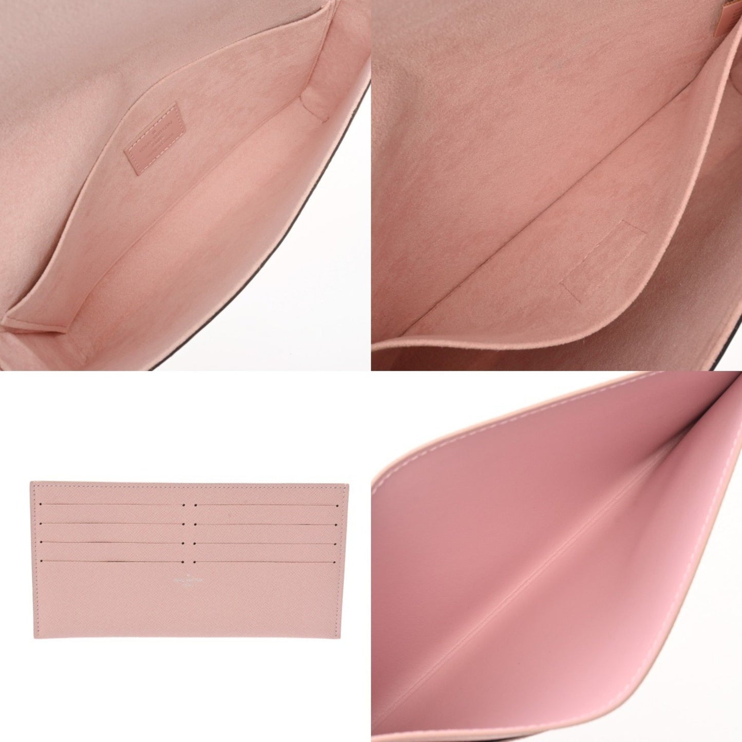 Louis Vuitton Felicie, Pink, Leather, shoulder