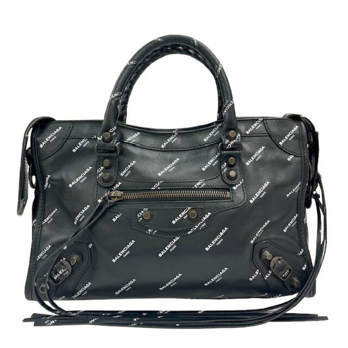 Balenciaga City, Black, Leather, handbag