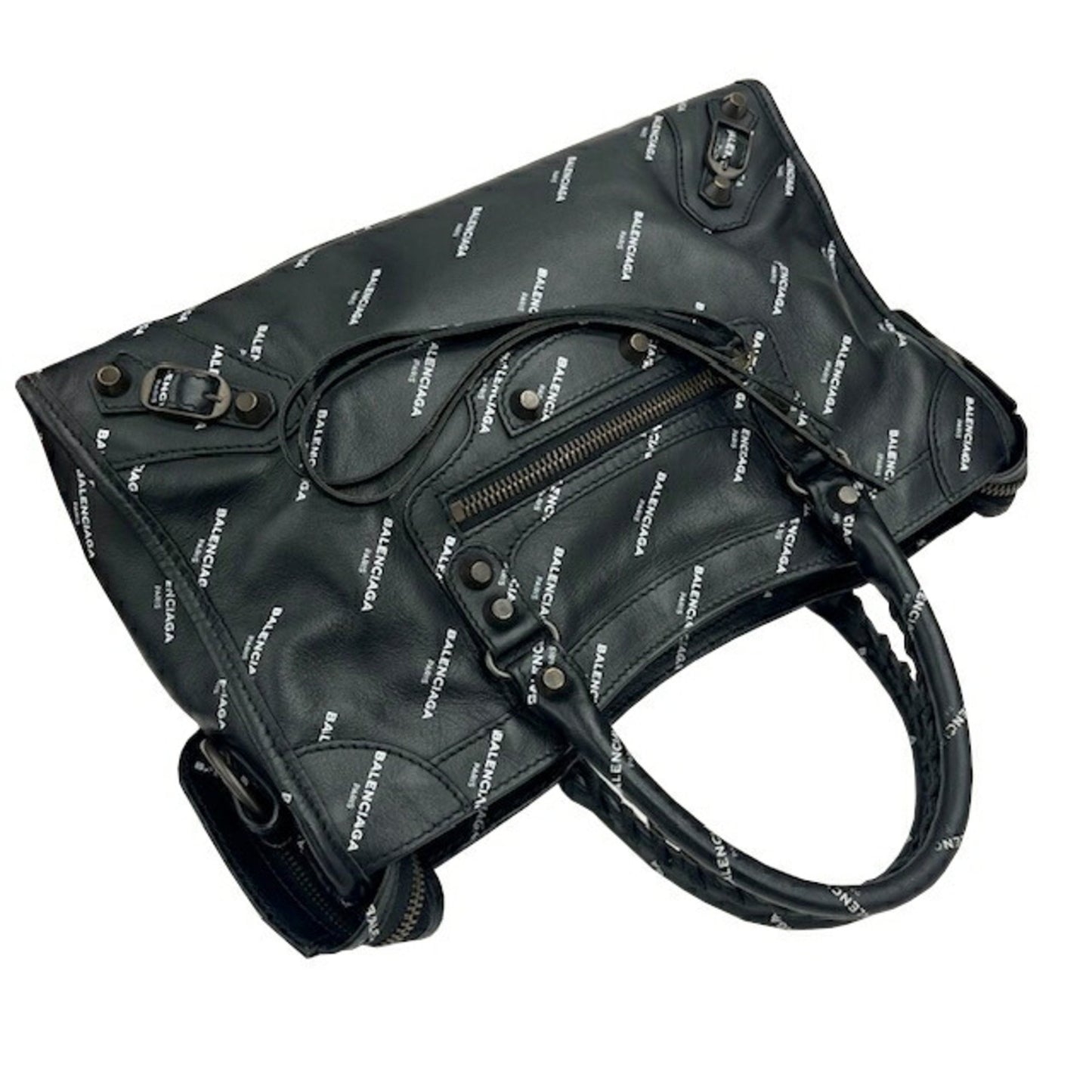 Balenciaga City, Black, Leather, handbag