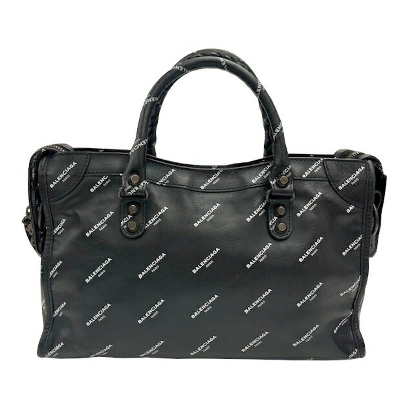 Balenciaga City, Black, Leather, handbag