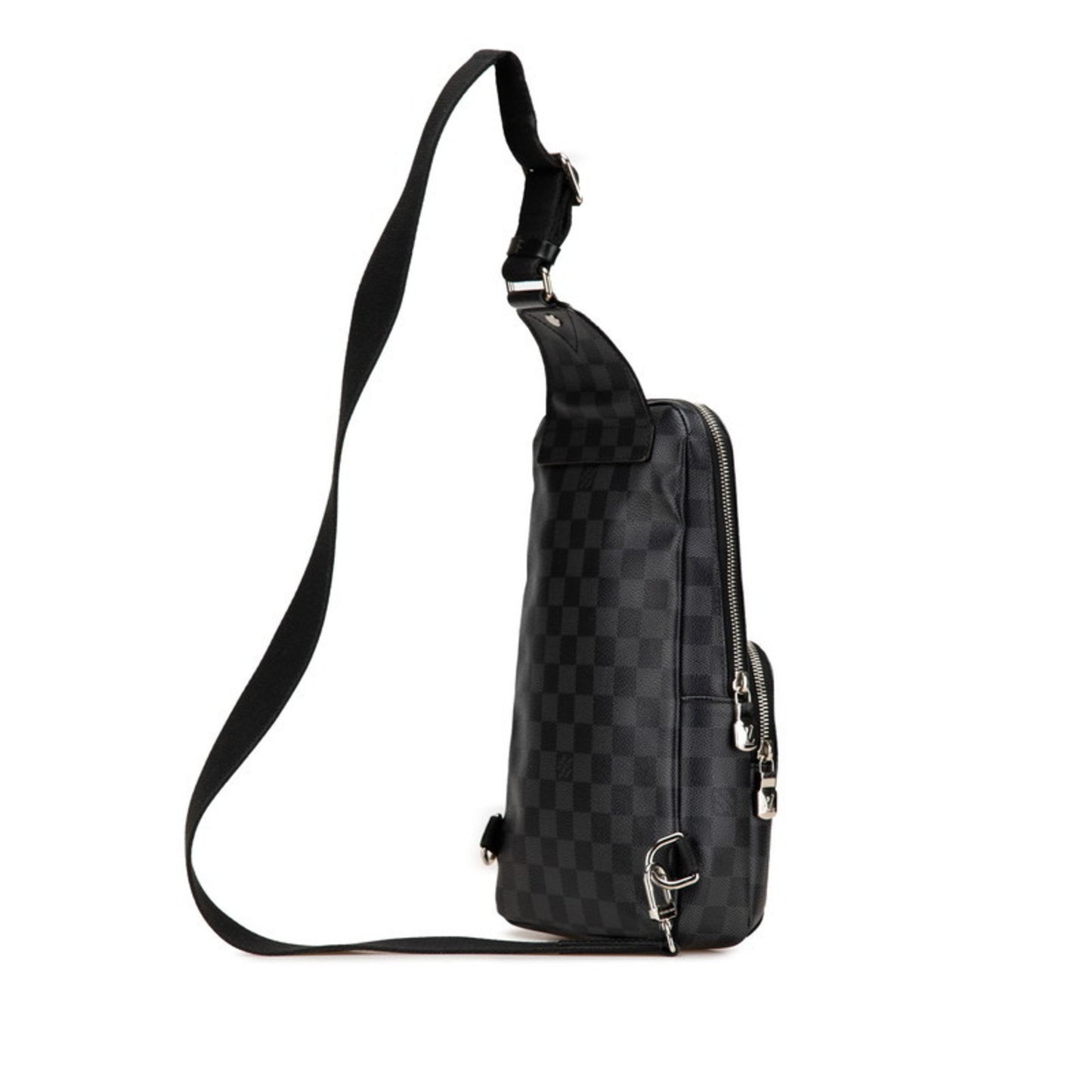 Louis Vuitton Avenue, Black, "CANVAS, LEATHER", shoulder