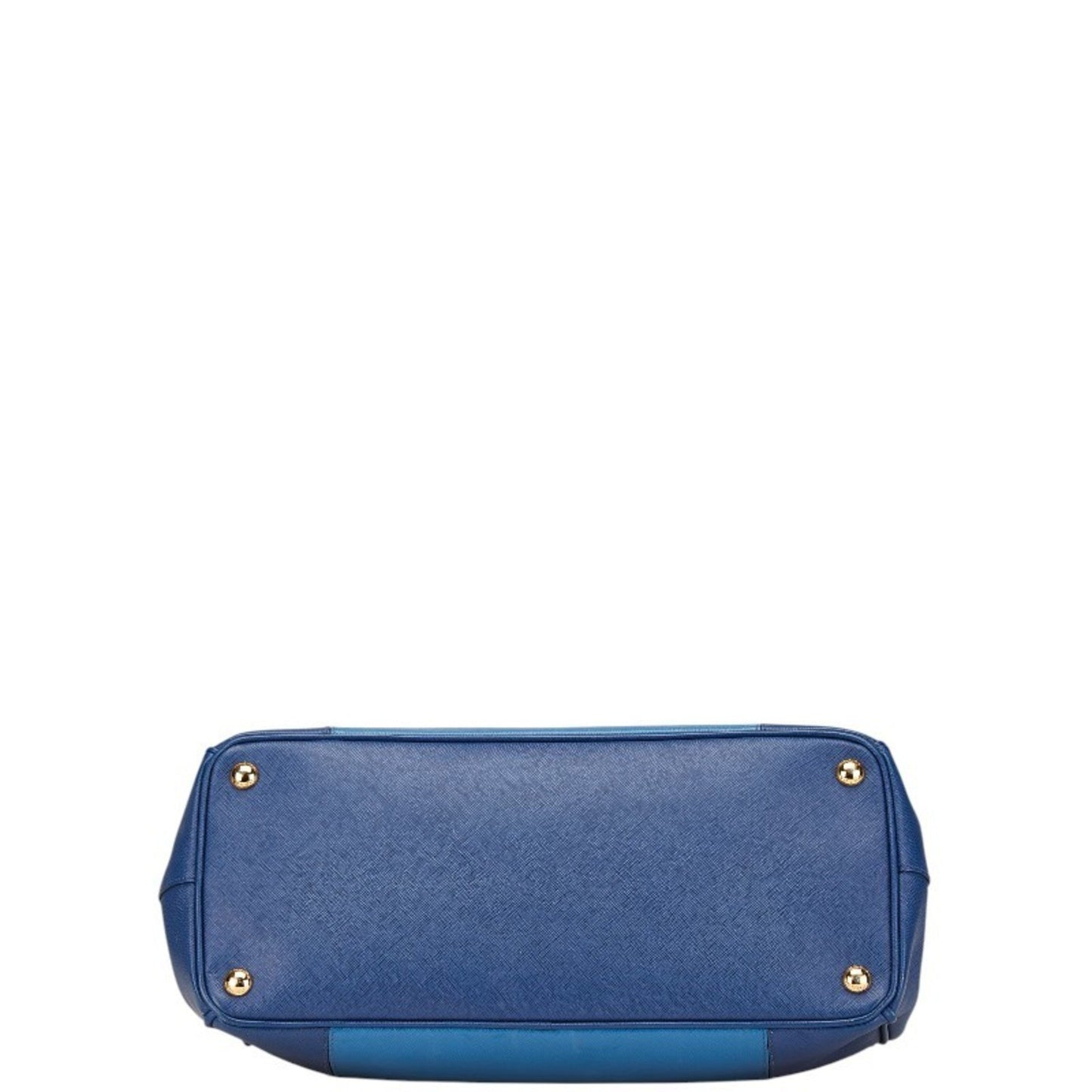 Prada Galleria, Blue, Leather, handbag