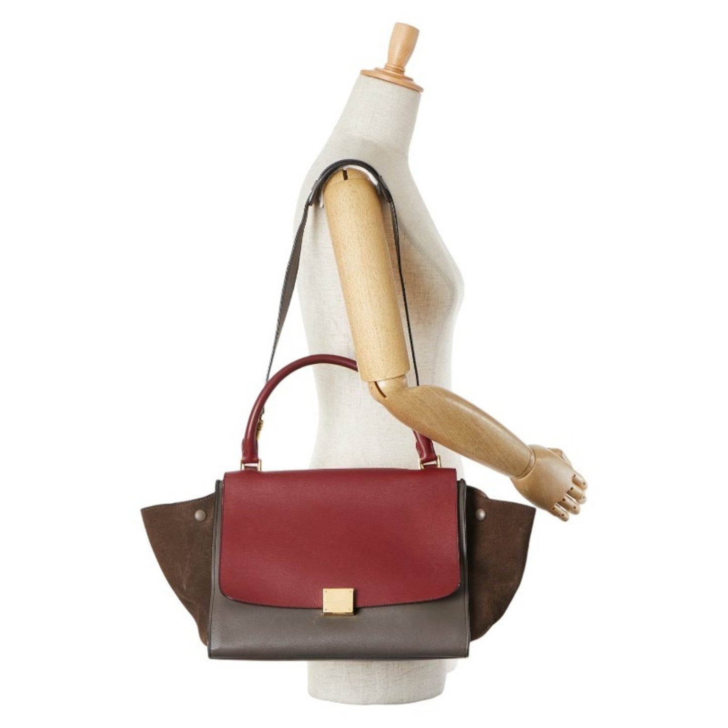 Céline Trapèze, Multicolour, Leather, handbag