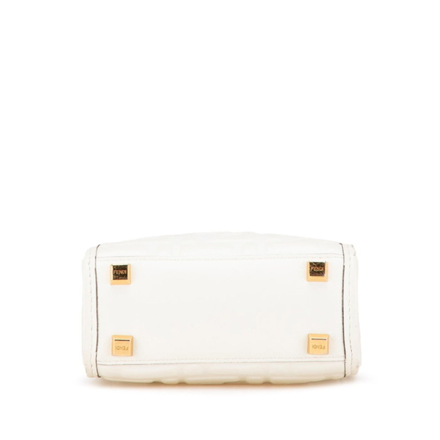 Fendi Sunshine, White, Leather, handbag