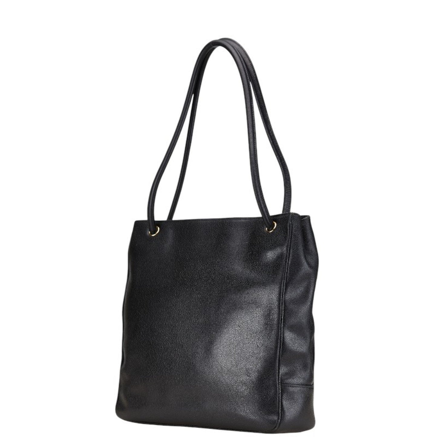 Chanel Logo CC, Black, Leather, shoulder