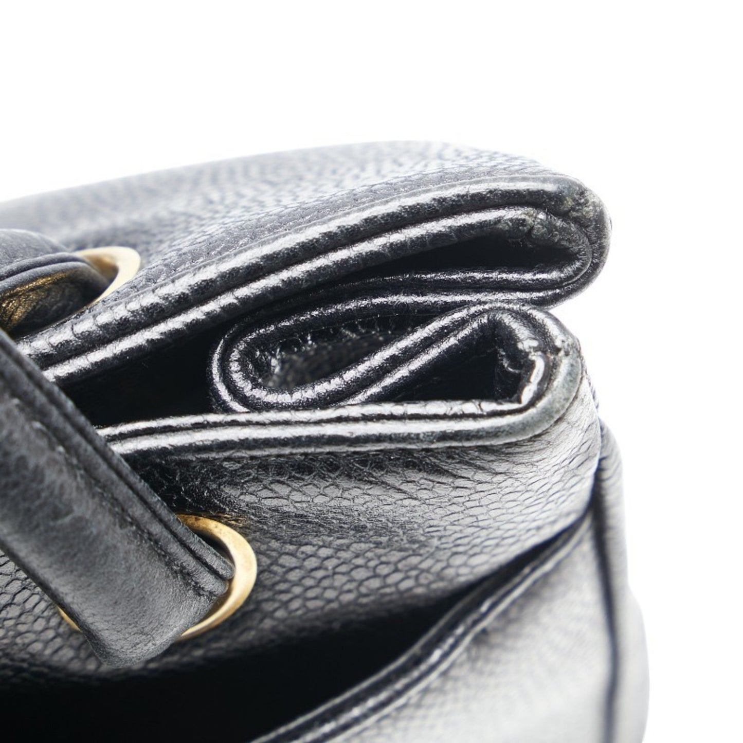 Chanel Logo CC, Black, Leather, shoulder