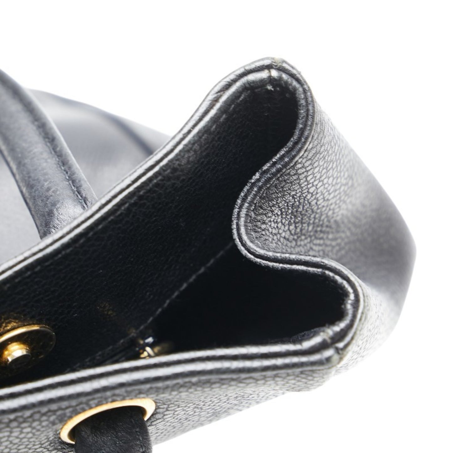Chanel Logo CC, Black, Leather, shoulder