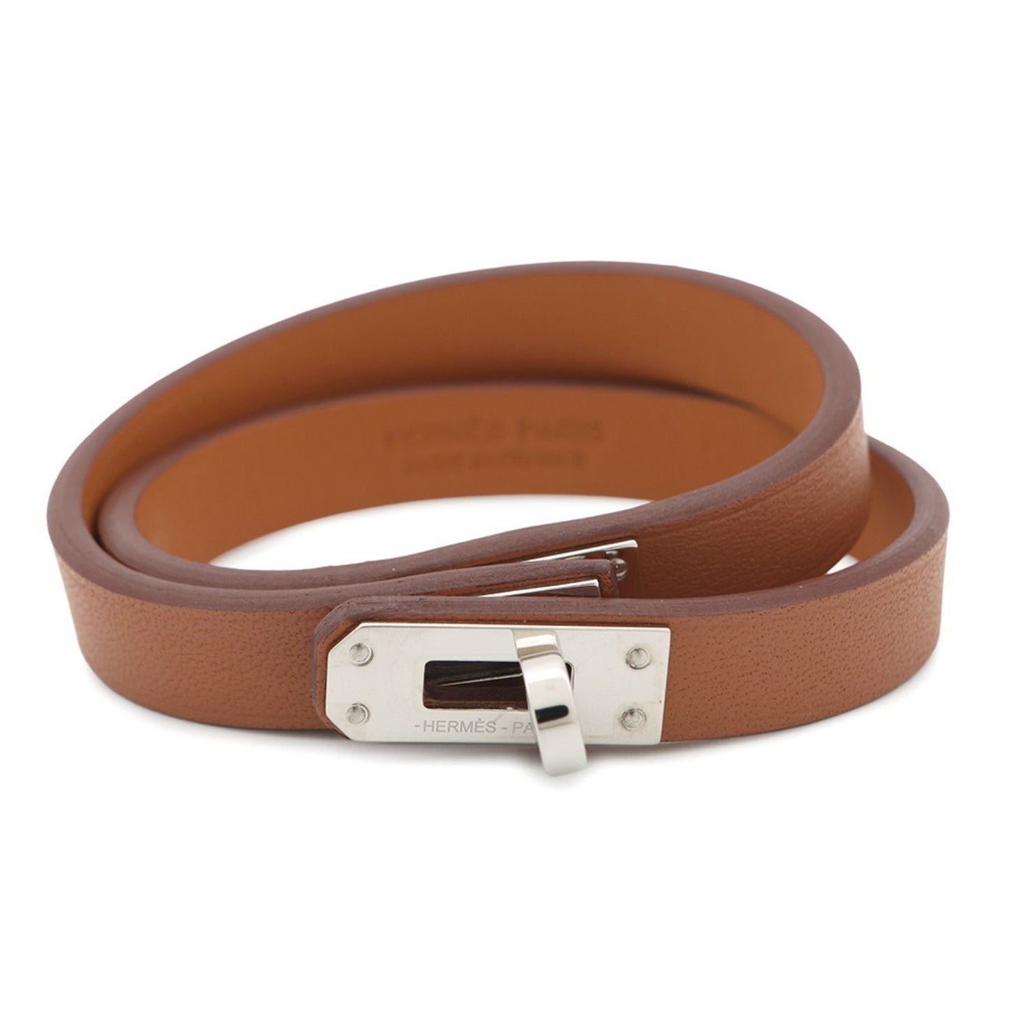 Hermès Kelly double tour, Brown, Leather, bracelet