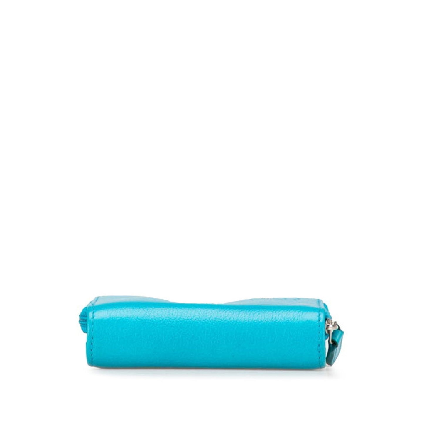 Chanel Camellia, Blue, Leather, wallet
