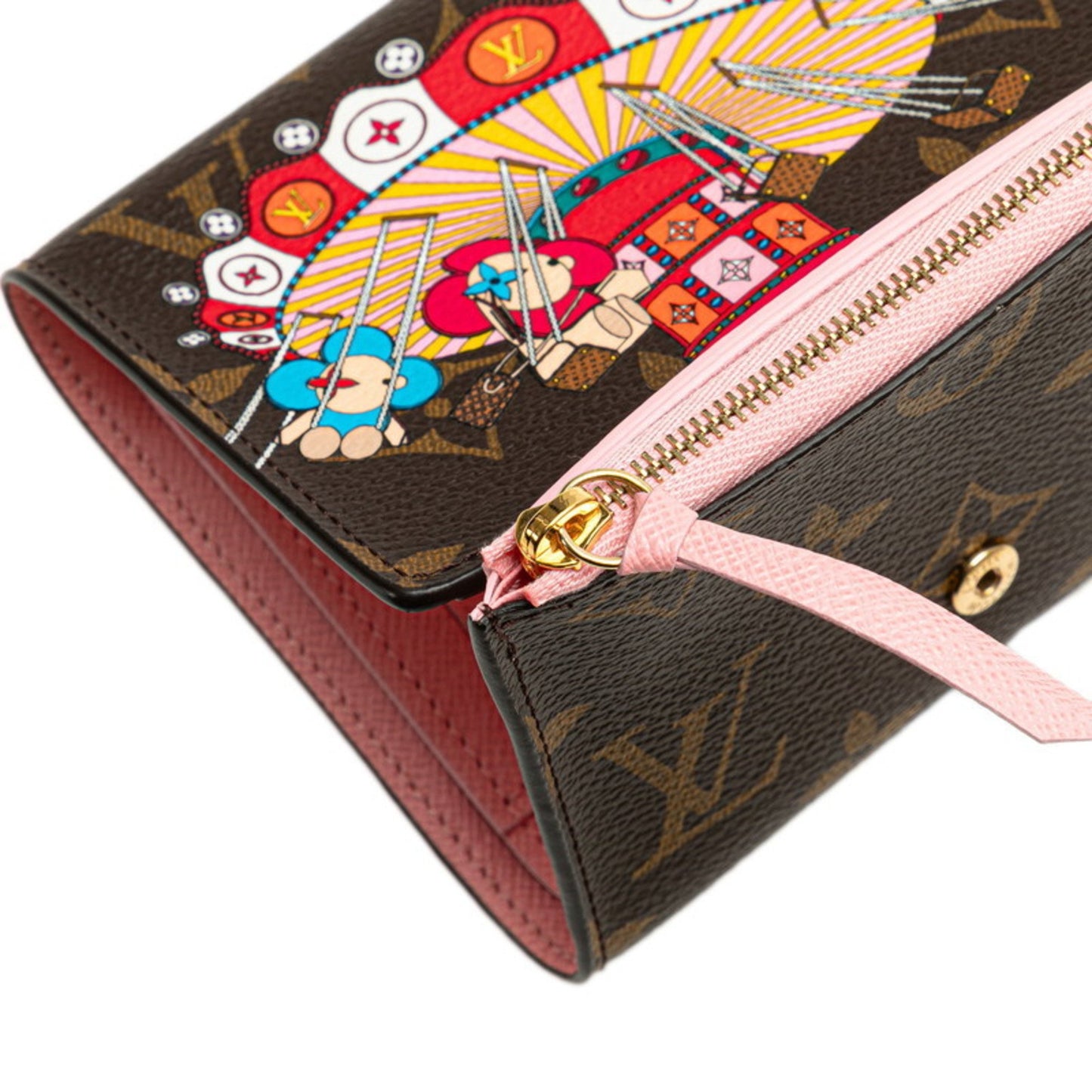 Louis Vuitton Victorine, Brown, Canvas, wallet