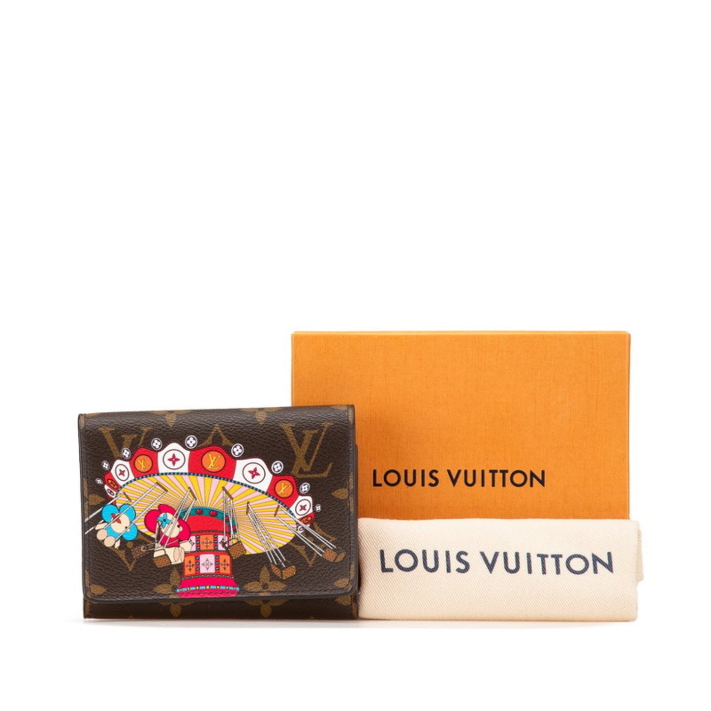 Louis Vuitton Victorine, Brown, Canvas, wallet