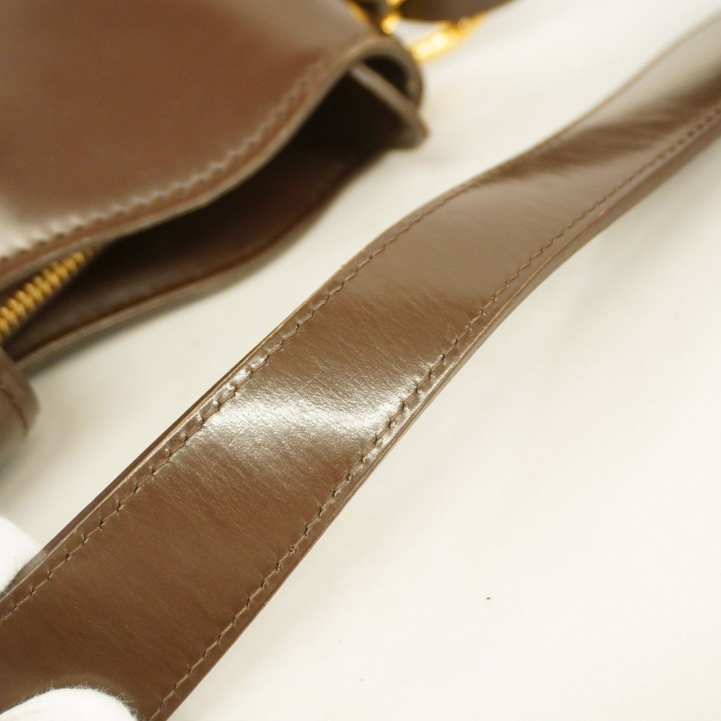 Louis Vuitton Sistina, Brown, Canvas, shoulder