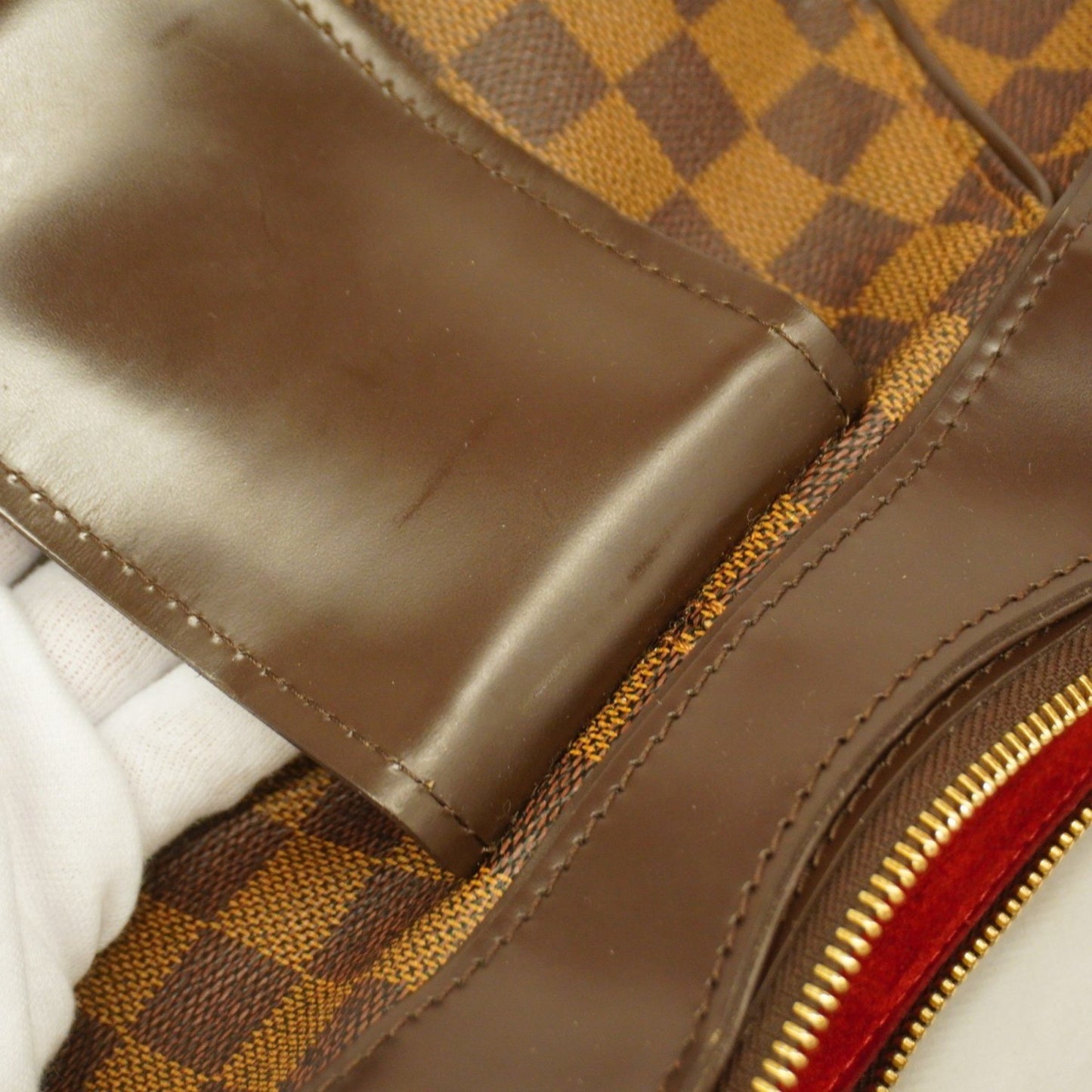 Louis Vuitton Sistina, Brown, Canvas, shoulder
