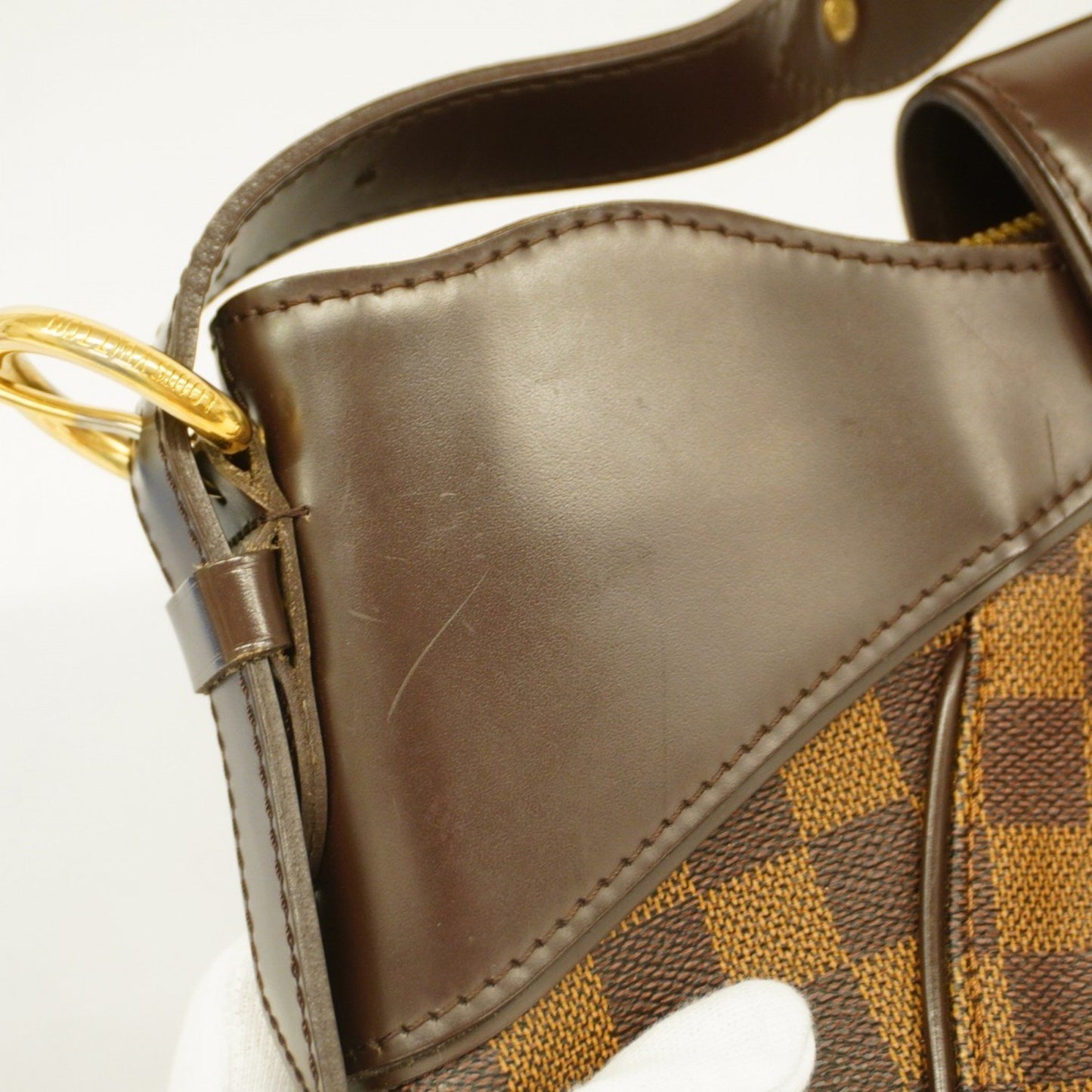 Louis Vuitton Sistina, Brown, Canvas, shoulder