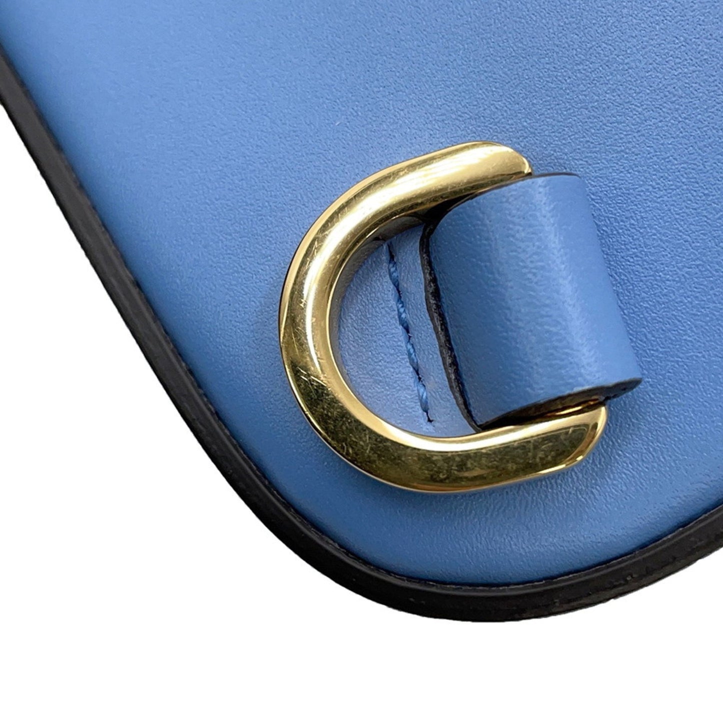 Gucci Bamboo, Blue, Leather, shoulder