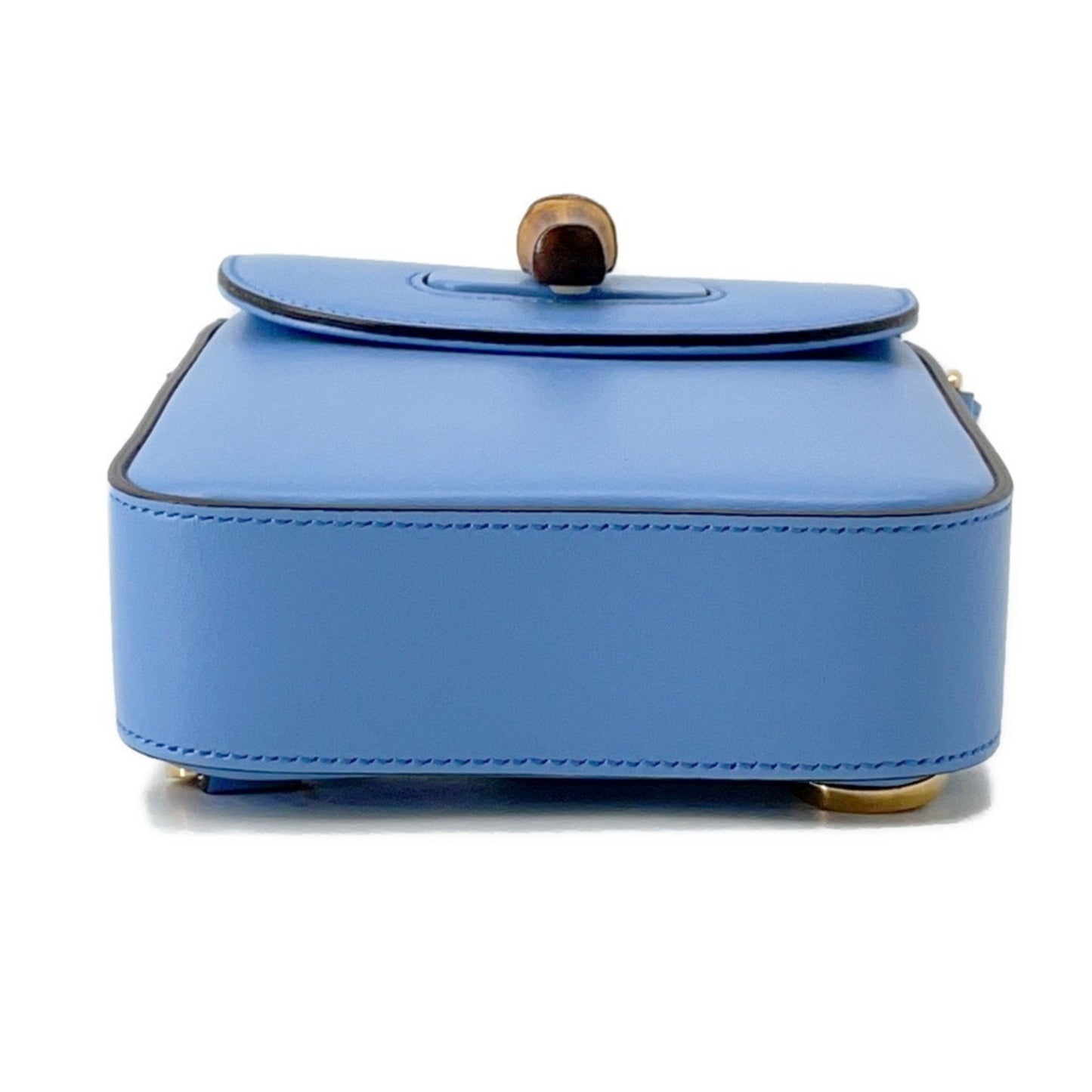 Gucci Bamboo, Blue, Leather, shoulder
