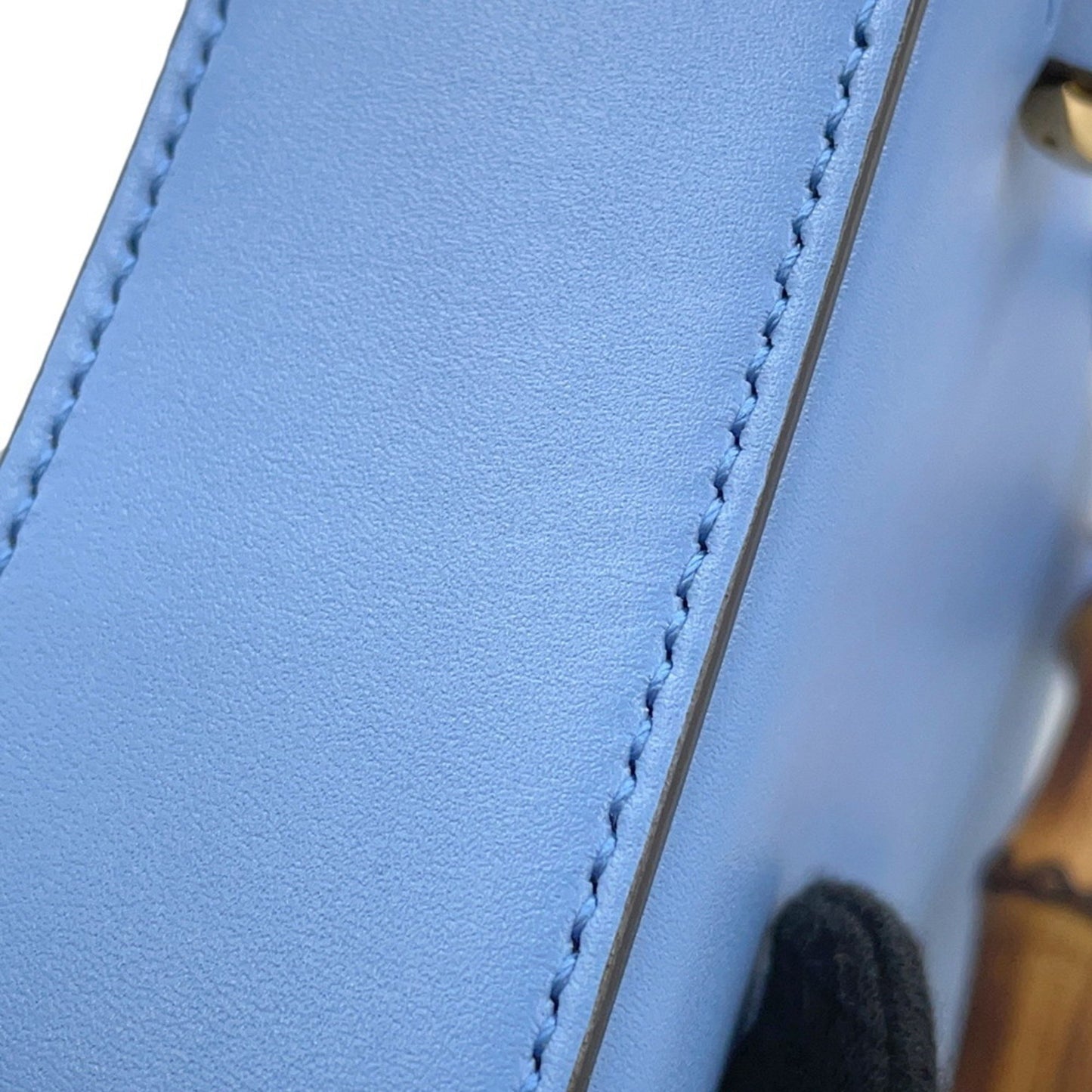 Gucci Bamboo, Blue, Leather, shoulder